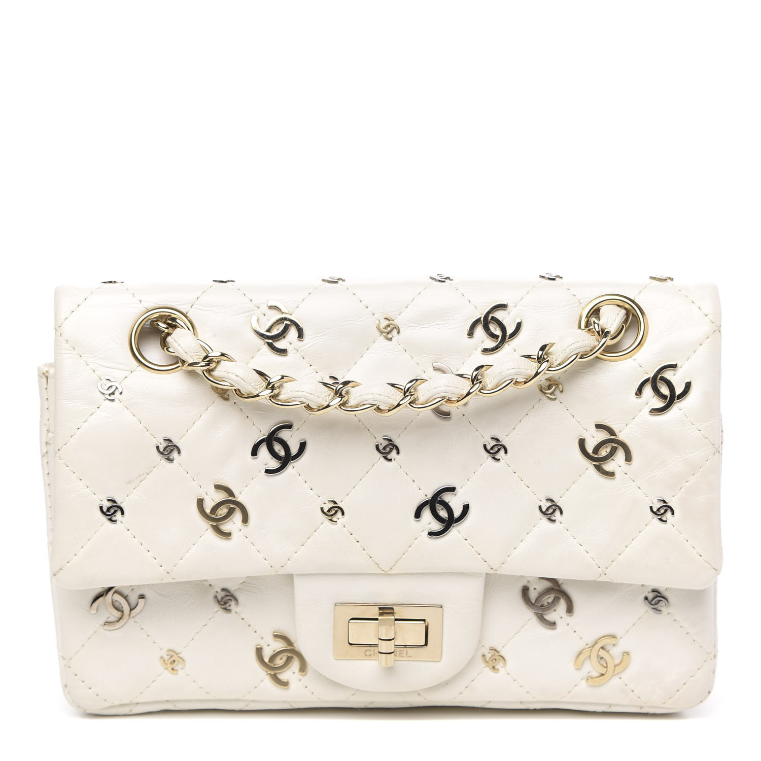 Chanel 2.55 Reissue Mini Aged Calfskin Ivory