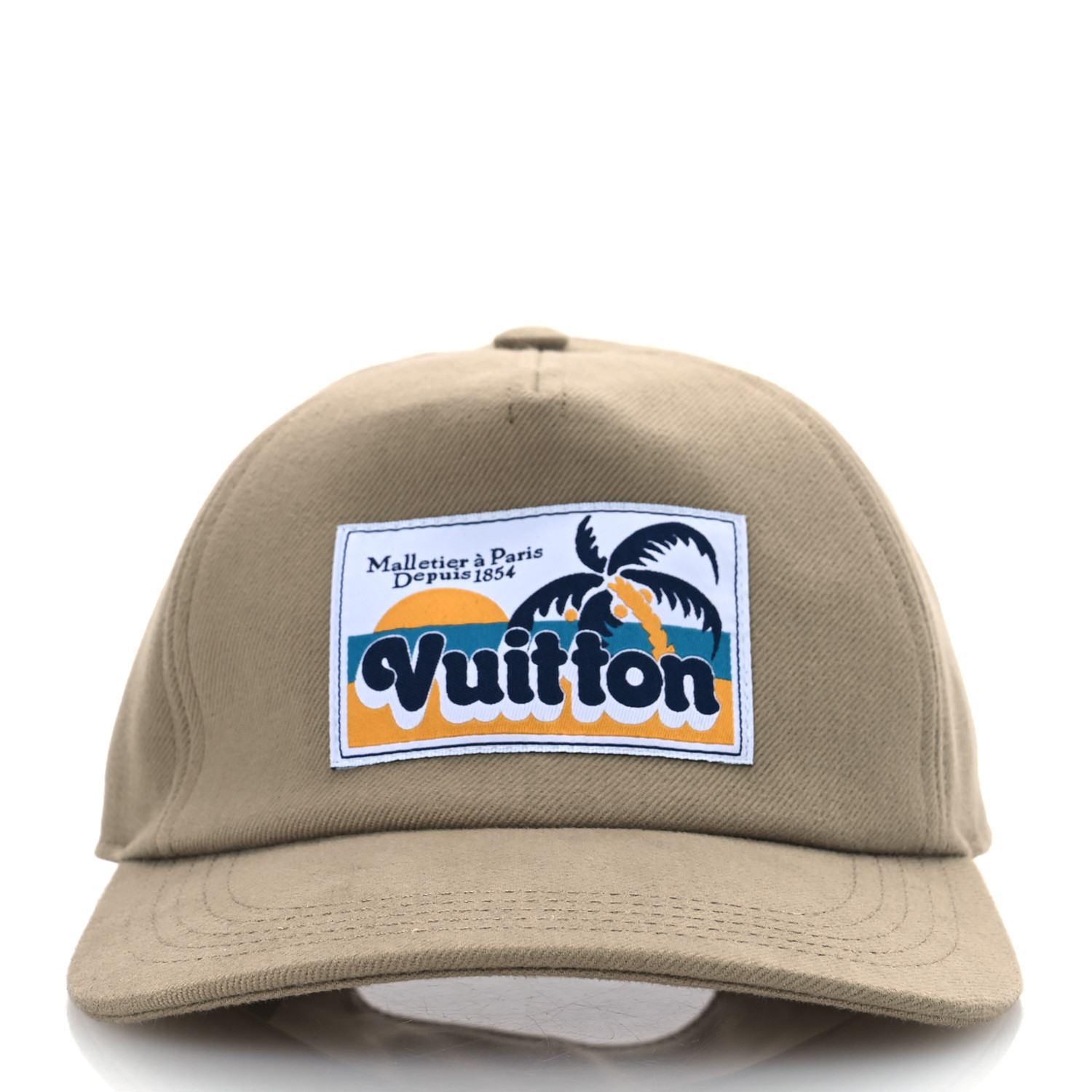 Louis Vuitton キャップ・パームツリー パッチ LOUIS VUITTON Cotton Palm Tree Patch Cap M Beige 1665234