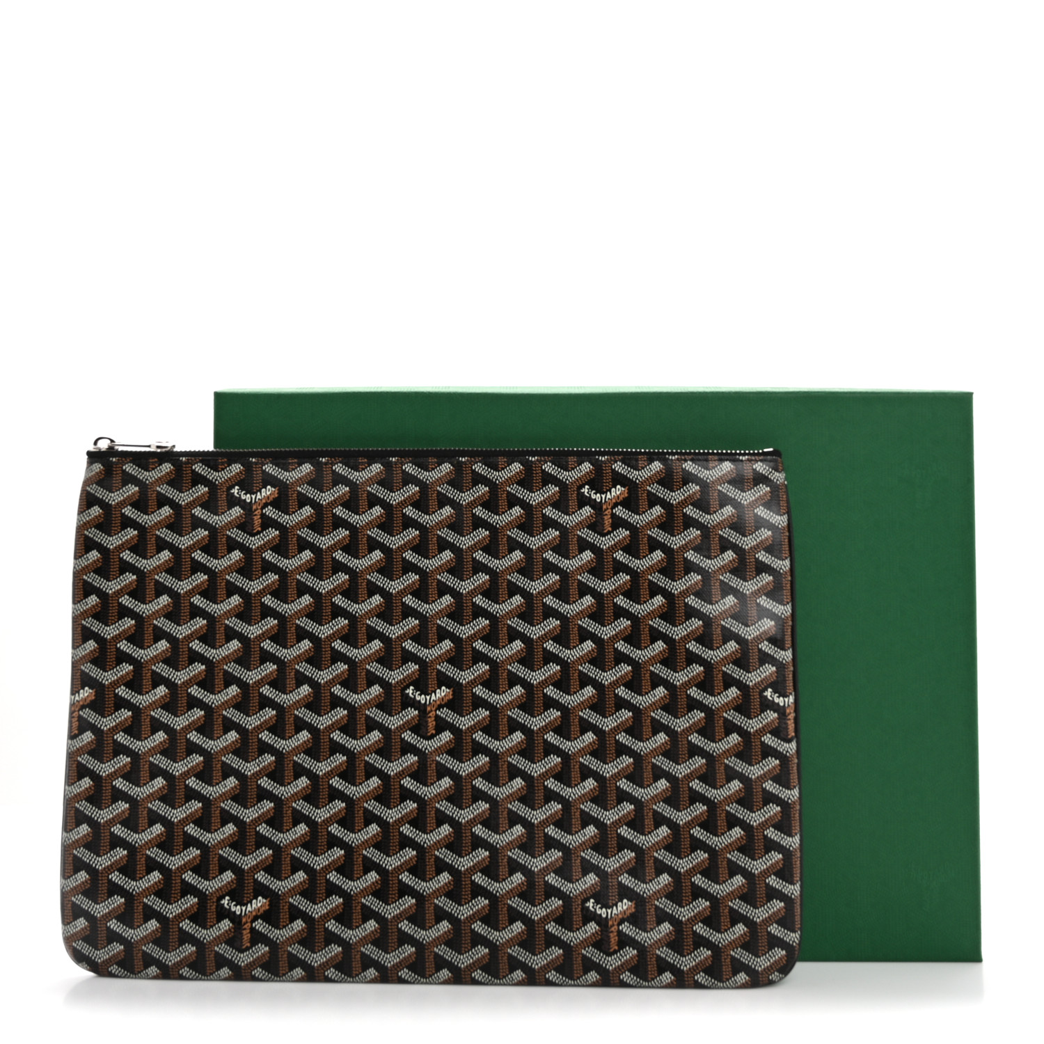 希少◆GOYARD◆ゴヤール Senat Pochette MGM ブラックタン GOYARD Goyardine Senat Pochette GM Black 1674629 | FASHIONPHILE