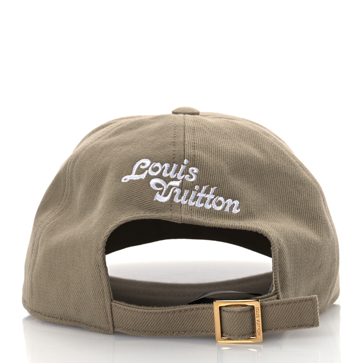 LOUIS VUITTON Cotton Palm Tree Patch Cap M Beige 1665234