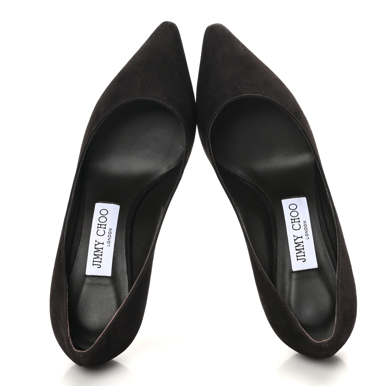 JIMMY CHOO Suede Pointy Toe Romy 60 Pumps 36 Brown 1671315