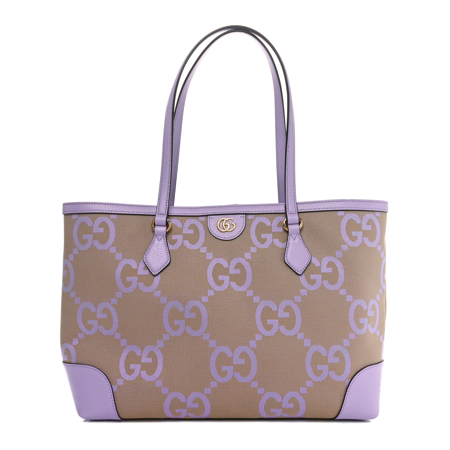 GUCCI Monogram Jumbo GG Textured Dollar Calfskin Medium