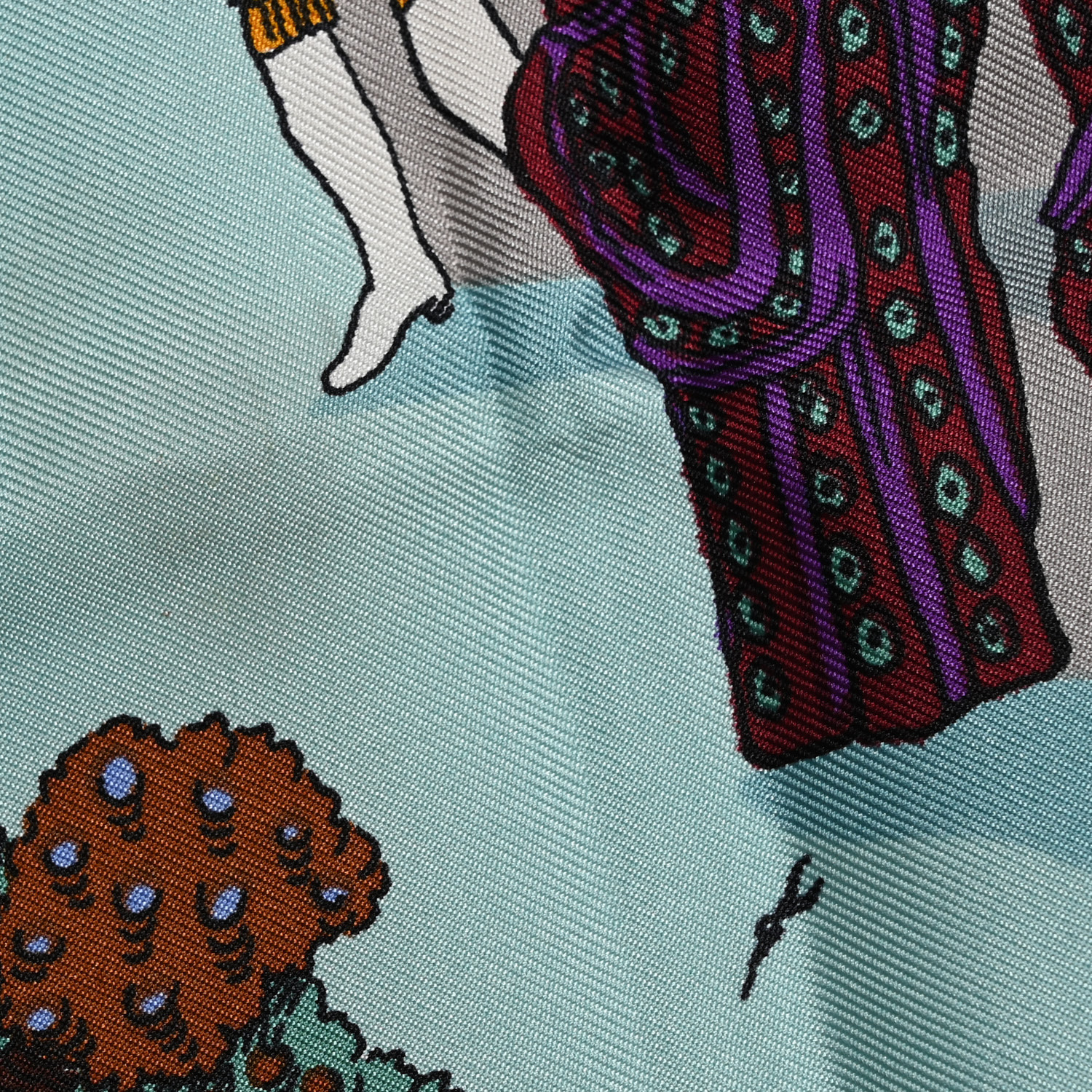 HERMES Silk Le Paradis Du Roy Scarf 90 1674054 | FASHIONPHILE