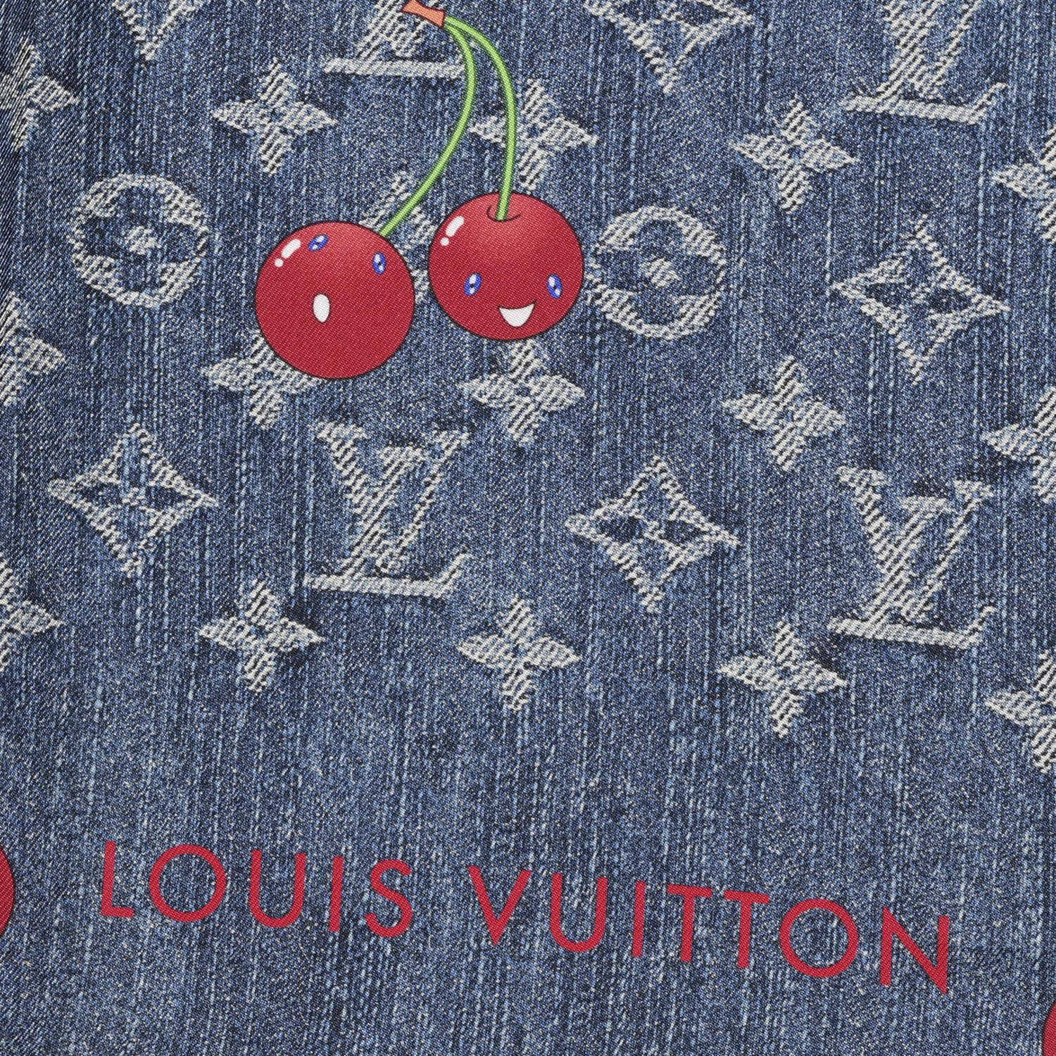 【ルイヴィトン】 LV×TM Denim Cerise Shawl LV x TM Denim Cerise Shawl S00 - Women - Accessories | LOUIS
