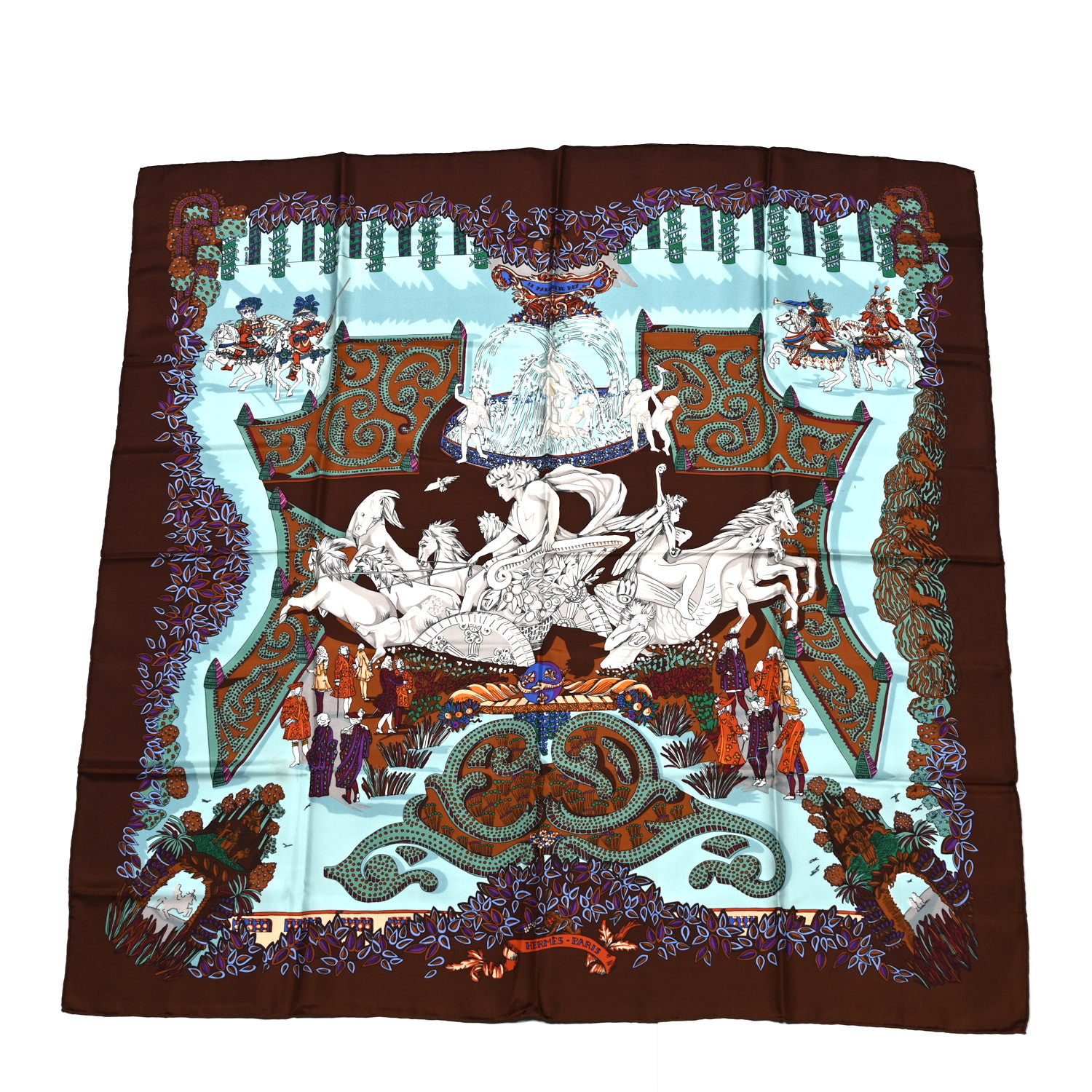 エルメス シルク LE PARADIS DU ROY スカーフ HERMES Silk Le Paradis Du Roy Scarf 90 1674054 | FASHIONPHILE