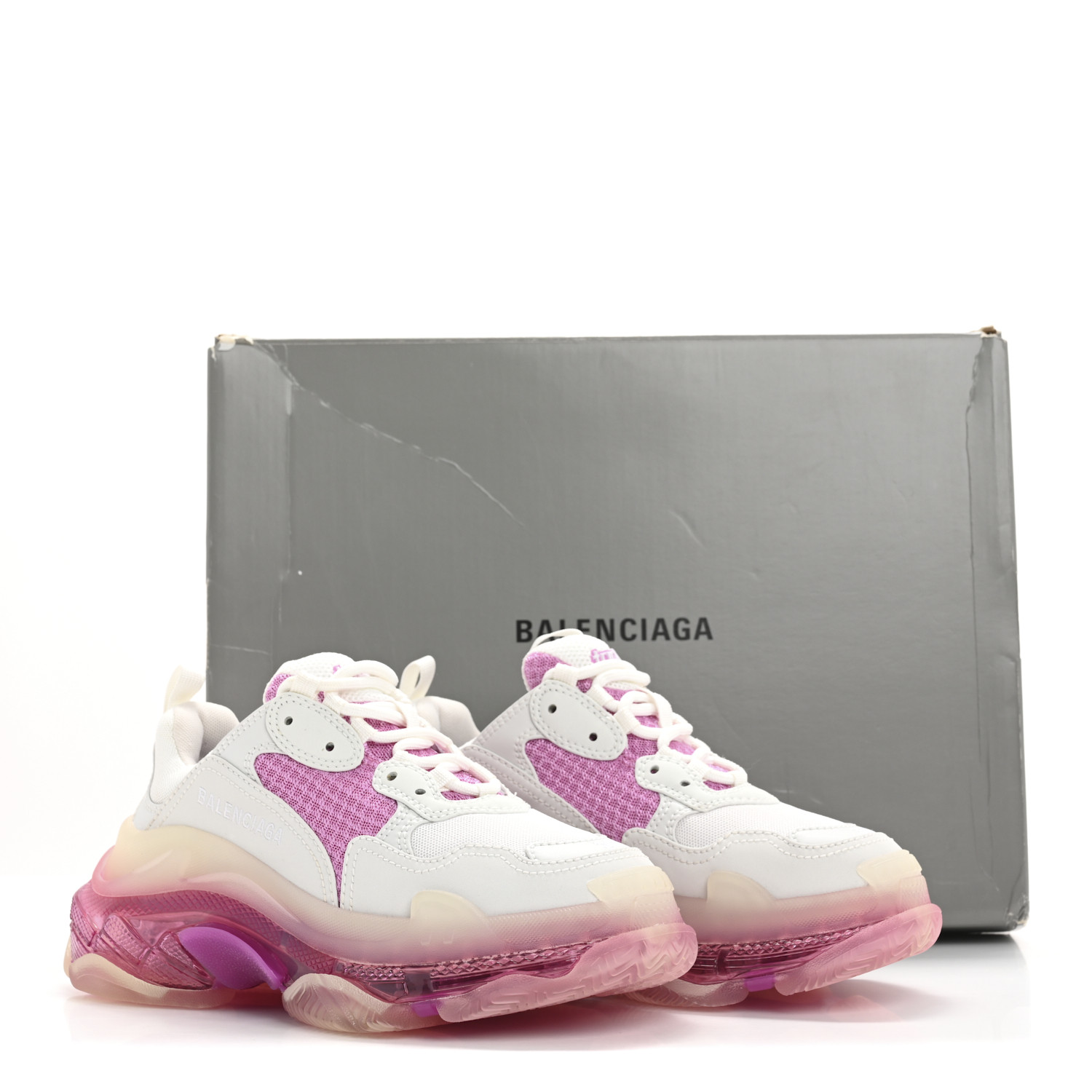 スニーカー BALENCIAGA  Sneakers Women Fabric Pink/Pastel Pink BALENCIAGA Women's 'Runner' Low-Top Nylon & Mesh Sneakers