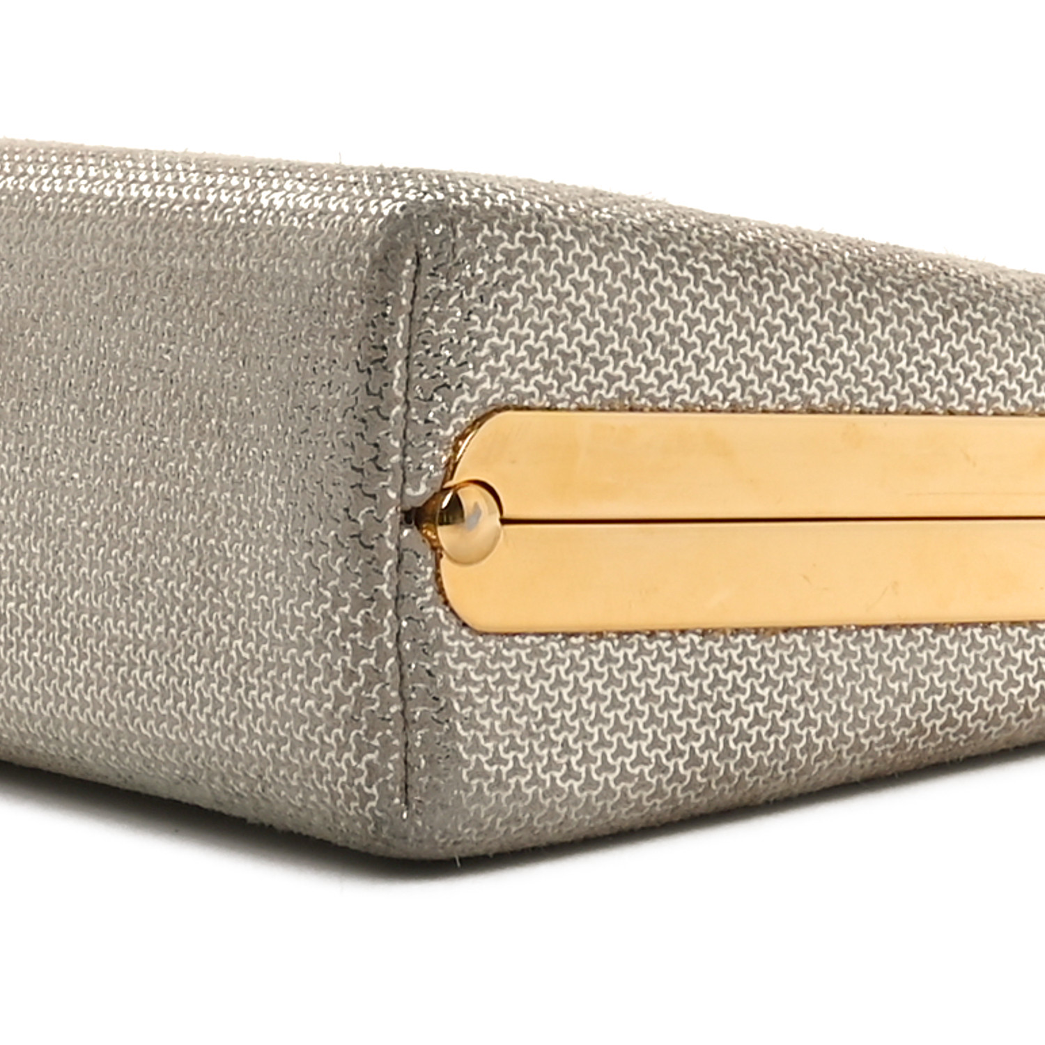 クラッチバッグ Jimmy Choo Champagne Silver Coarse Glitter Clutch Champagne Coarse Glitter Fabric Clutch Bag| ELLIPSE| Pre
