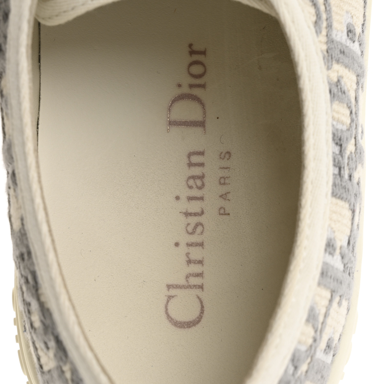 CHRISTIAN DIOR Canvas Oblique Walk'N'Dior Low Top Sneakers