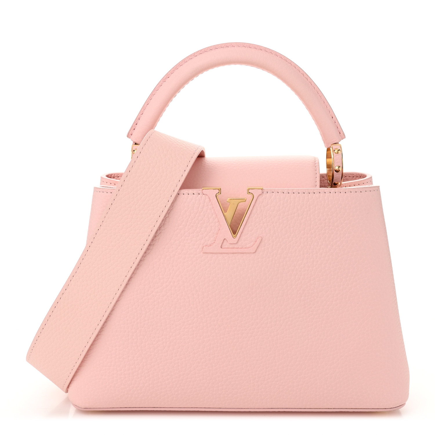 LOUIS VUITTON Taurillon Capucines BB Rose Jasmin 1675860
