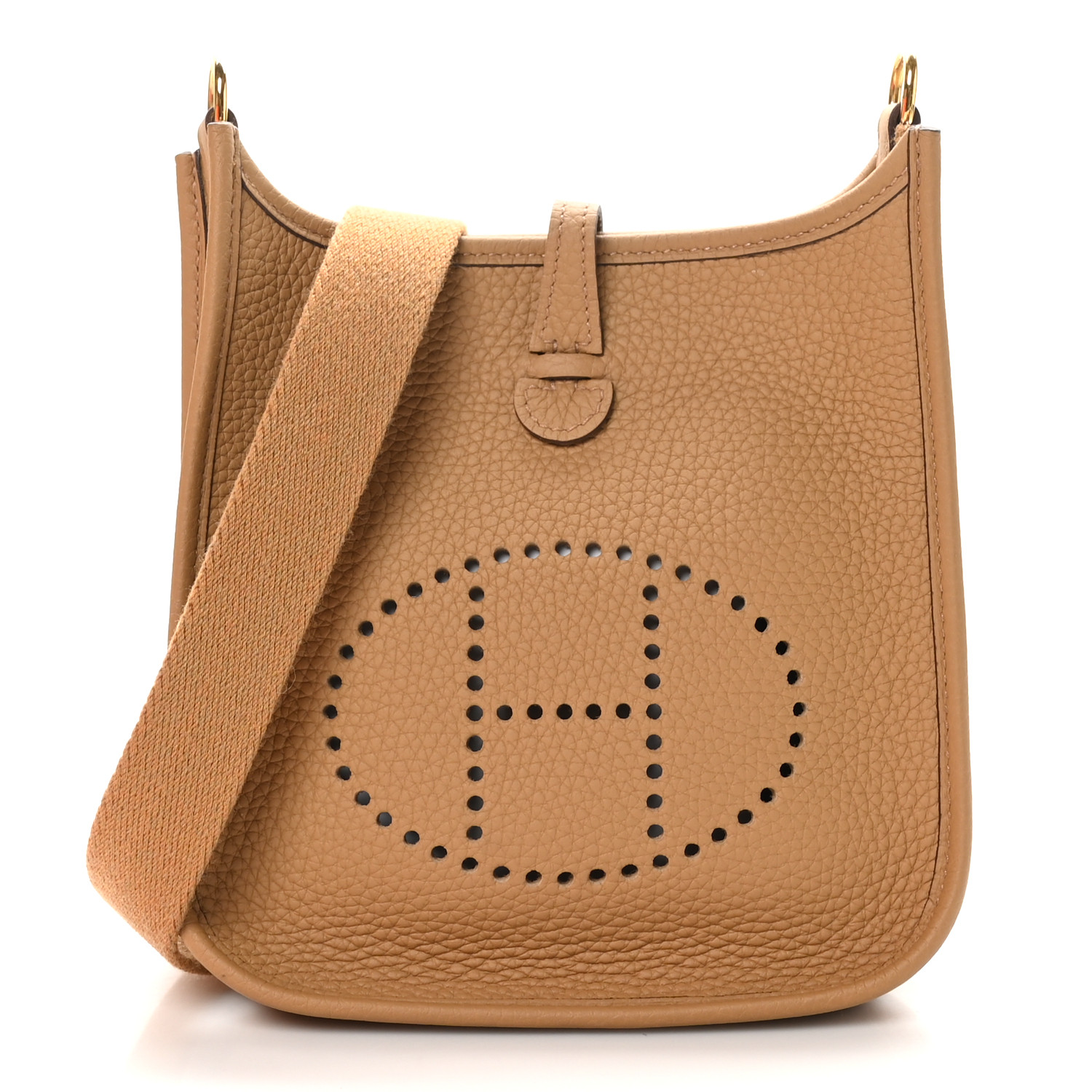 すぐお届け 関税込み【Biscuit】HERMES Evelyne TPM Clemence HERMES Taurillon Clemence Evelyne TPM Biscuit 1671413
