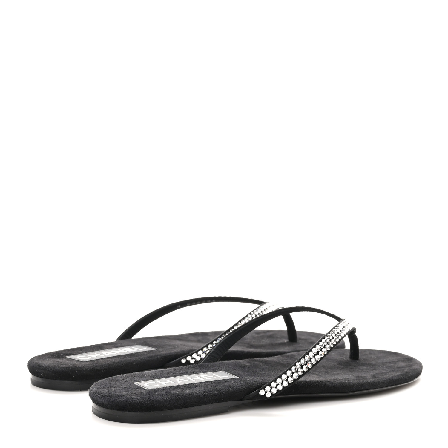 やっちゃん様♡CHANEL サンダル 37size CHANEL Printed Lambskin Coco Beach Thong Sandals 38.5 White