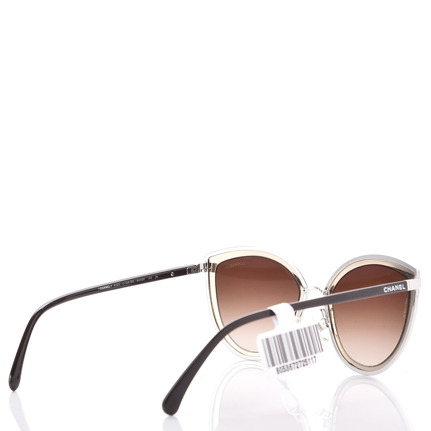 CHANEL Metal Cat Eye Sunglasses 4222 Gold 228814 | FASHIONPHILE