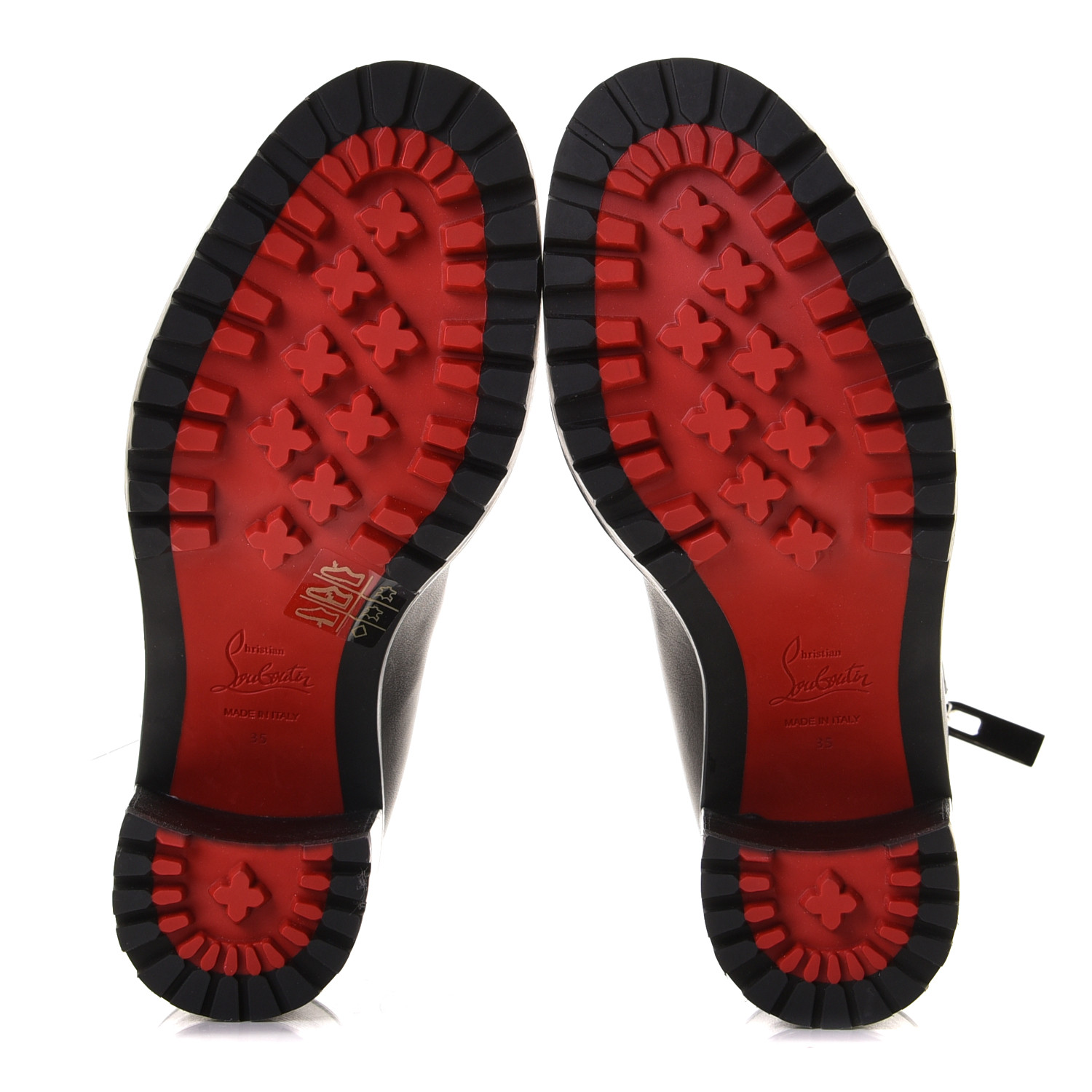 【極美品】 クリスチャンルブタン Birgitta Lug Boots 極美品】 クリスチャンルブタン Birgitta Lug Boots