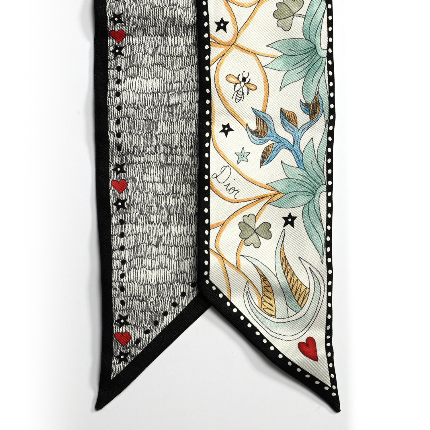 CHRISTIAN DIOR Silk L'Amoureux Mitzah Scarf 845673