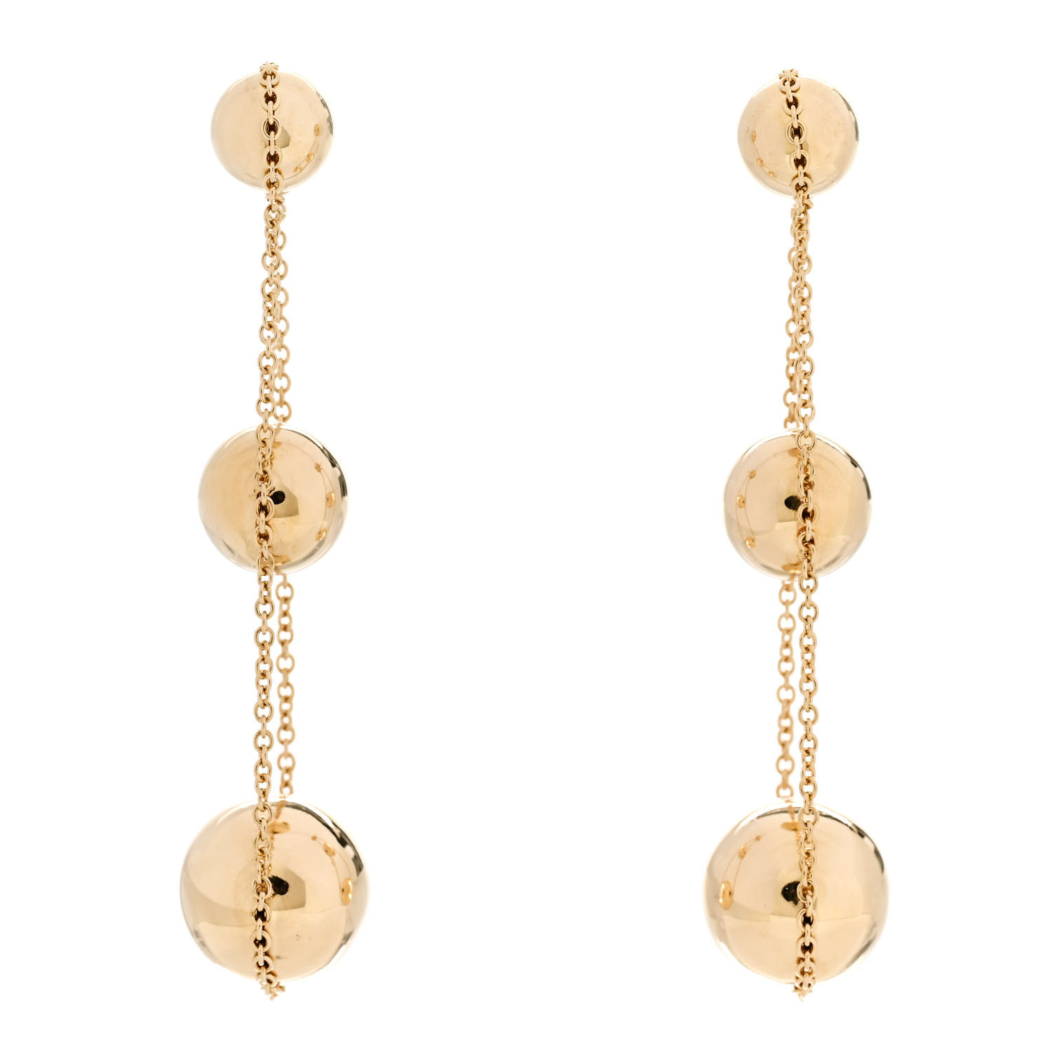 [Tiffany] ティファニー Hardwear 18K Gold Triple Drop Earring TIFFANY 18K Yellow Gold HardWear Triple Drop Earrings