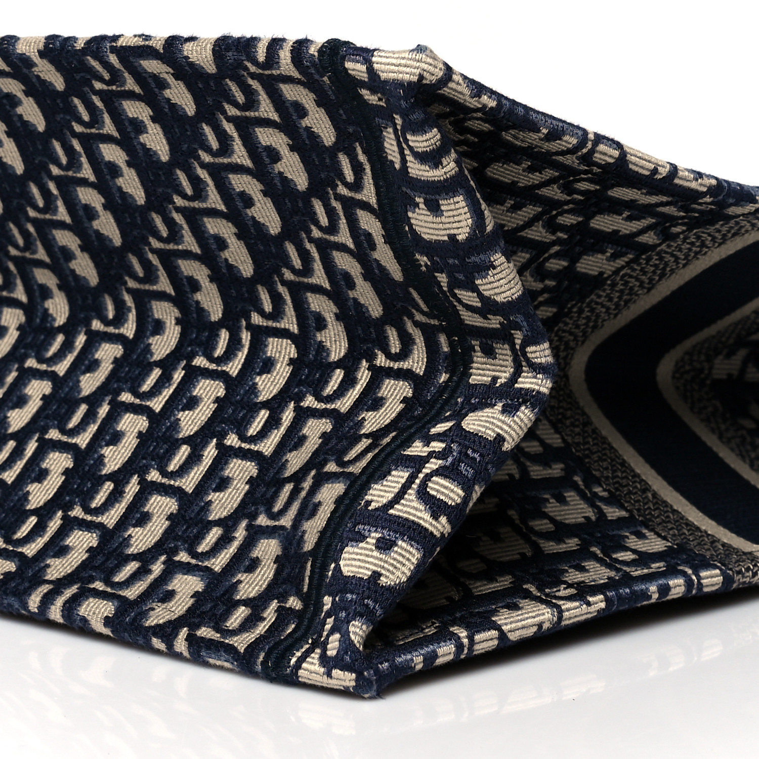CHRISTIAN DIOR Oblique Large Book Tote Blue Multicolor