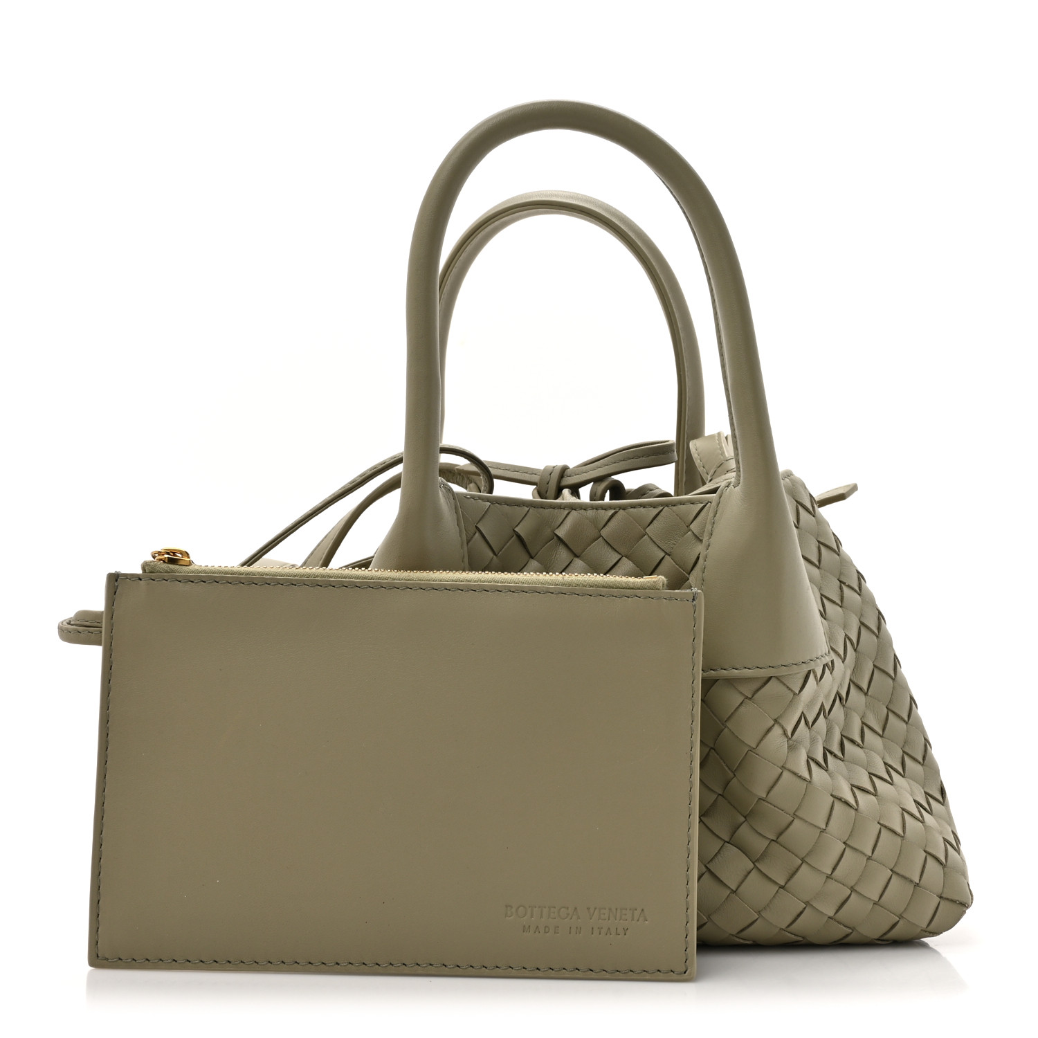 トートバッグ Bottega Veneta Sand Leather Small Pinacoteca Shopping Bag Bottega Veneta Small Leather Reversible Intrecciato
