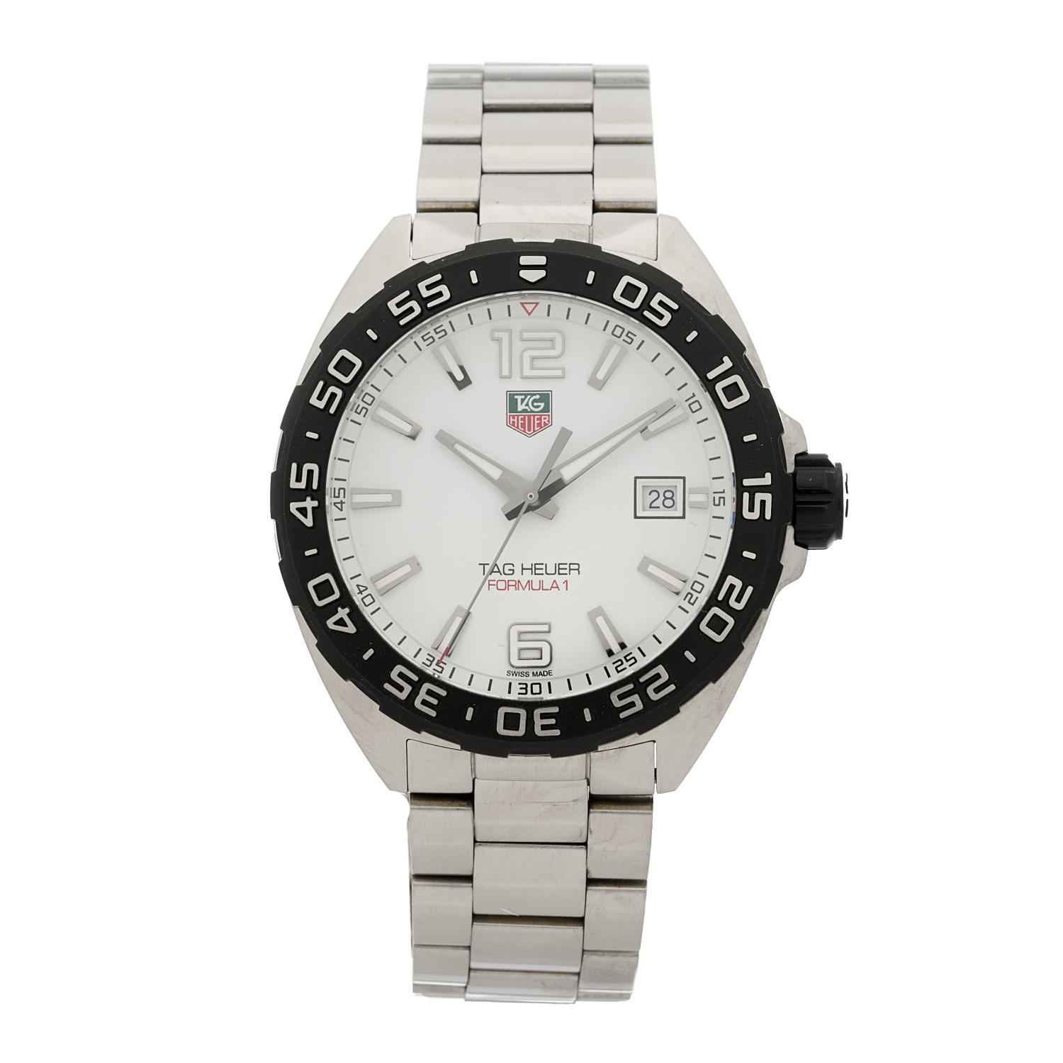 TAG HEUER Stainless Steel 41mm Formula 1 Quartz Watch White