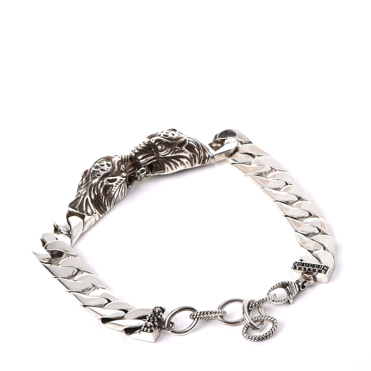 アクセサリー Gucci Tiger head bangle Gucci Double Feline Tiger Head Garden Bracelet Hinged Cuff