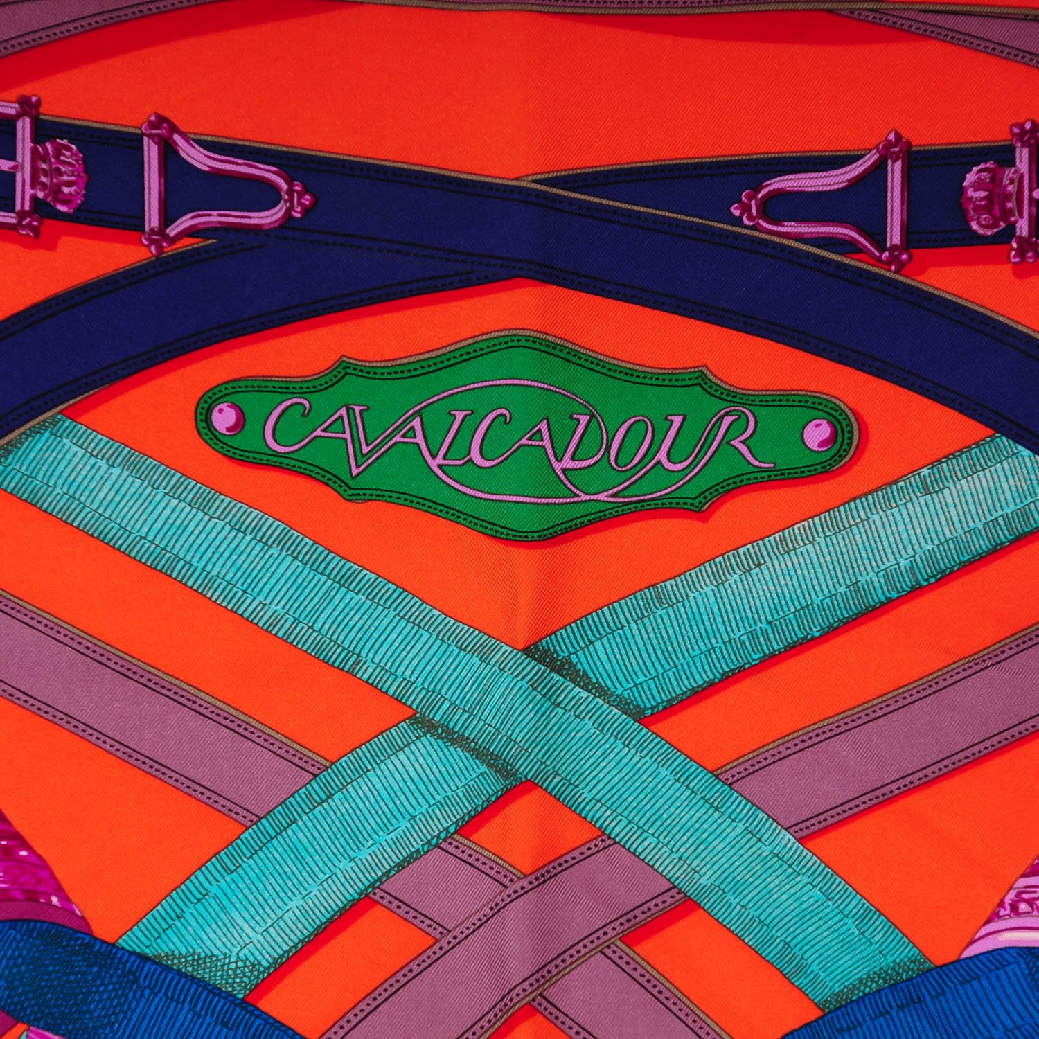 HERMES Silk Cavalcadour Scarf 90 135748 | FASHIONPHILE