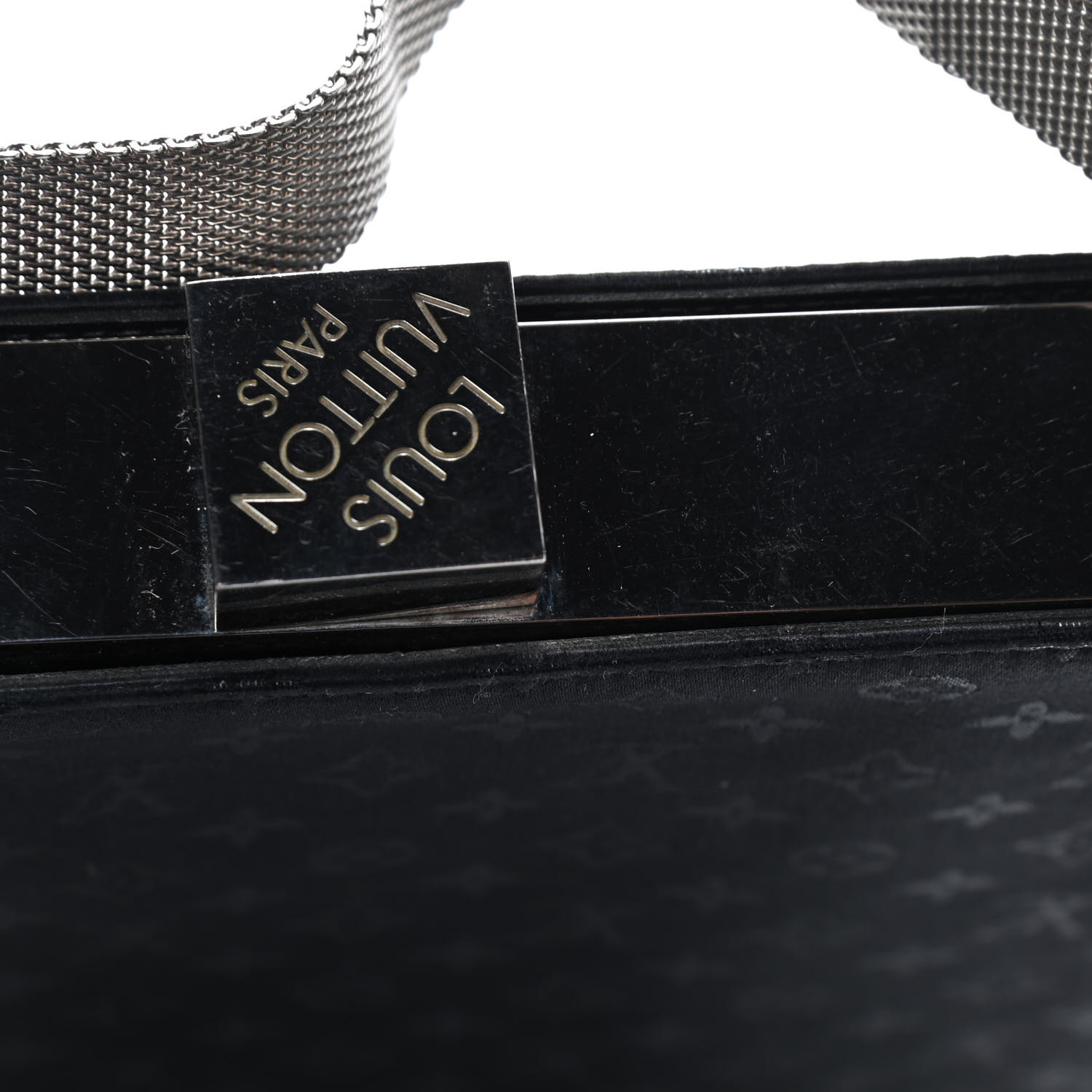 LOUIS VUITTON Satin Monogram Ange GM Black 865593 | FASHIONPHILE