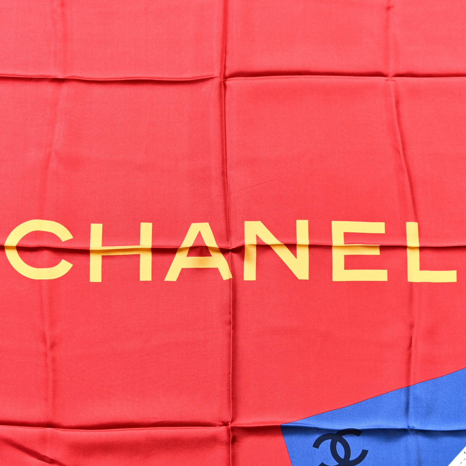 CHANEL　レッド　宝飾柄　シルク 中古・古着通販】CHANEL (シャネル) チェーン柄 シルクスカーフ