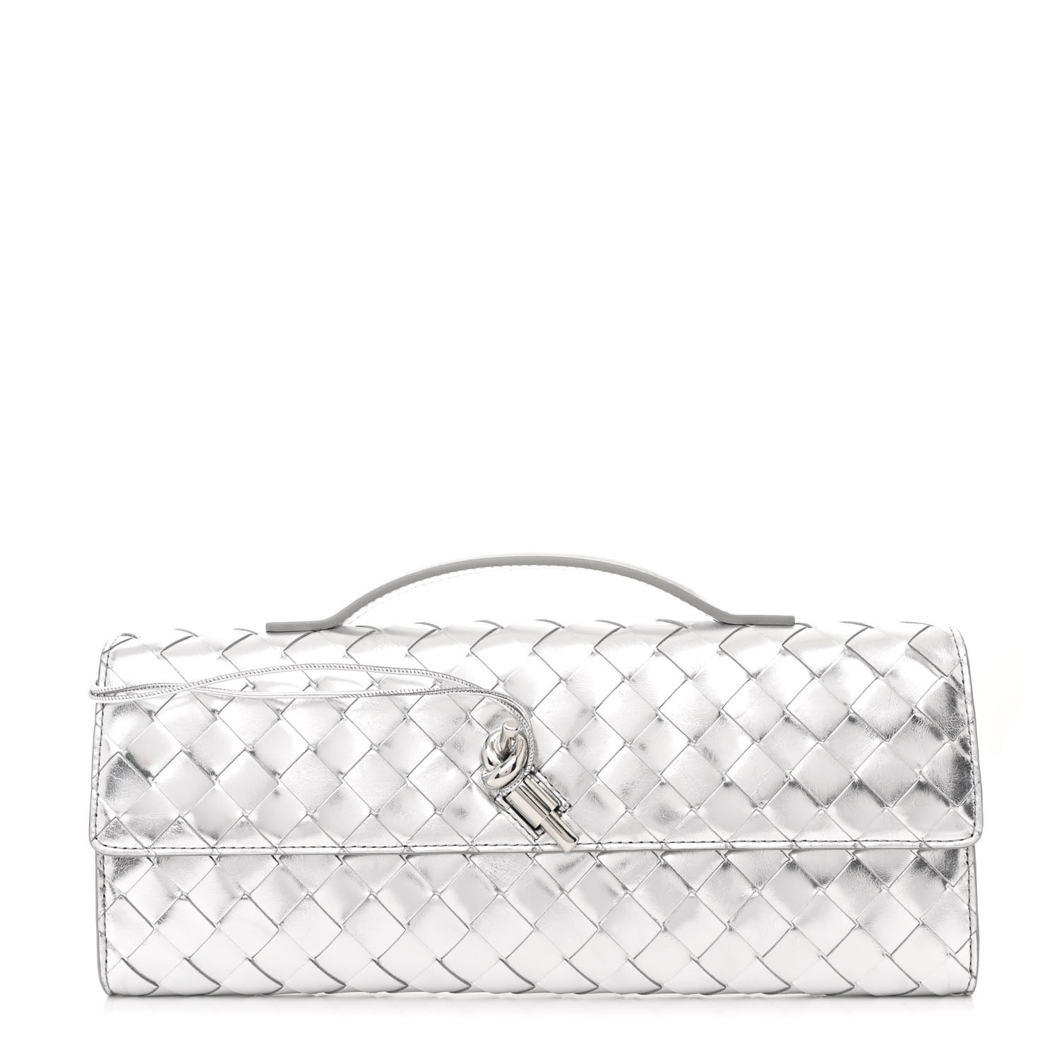 BOTTEGA VENETA Metallic Nappa Intrecciato Long Andiamo Top
