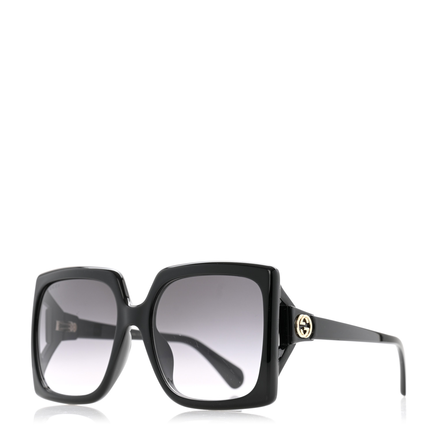 GUCCI Acetate Square Frame Sunglasses GG0876S Black 1664220