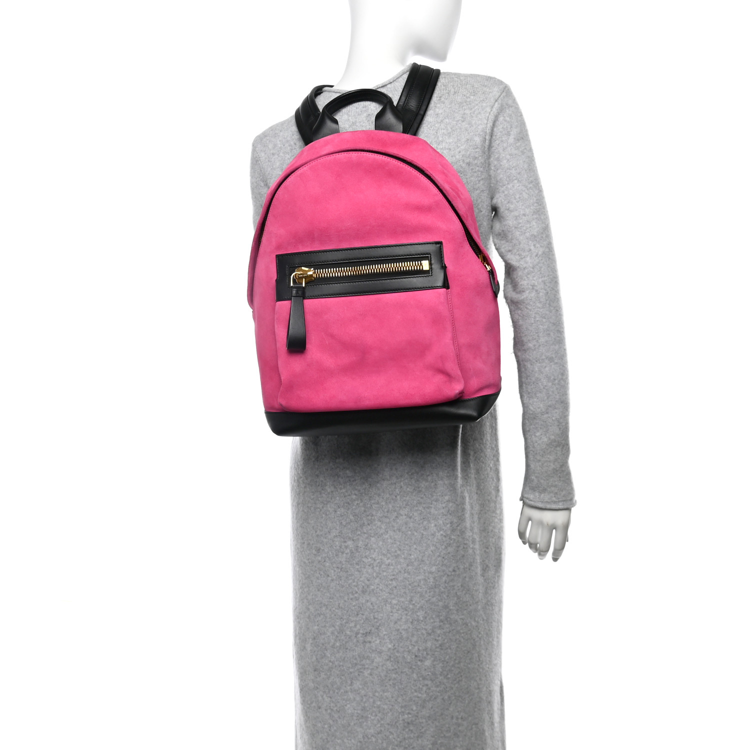 TOM FORD Suede Buckley Backpack Pink 1648202 | FASHIONPHILE