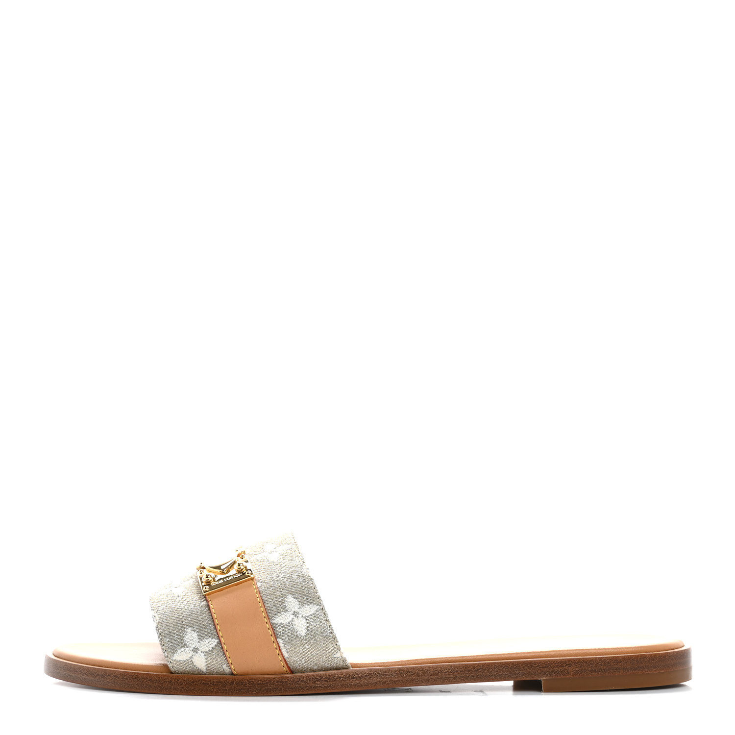 LOUIS VUITTON モノグラムミュール 39 LOUIS VUITTON Monogram Multicolor Wedge Sandals 39 White
