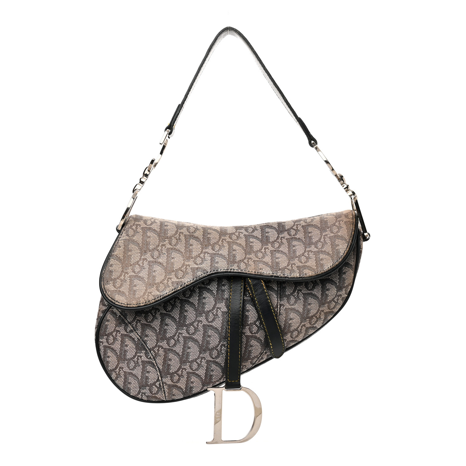 CHRISTIAN DIOR Monogram Saddle Bag Blue 1340975 | FASHIONPHILE