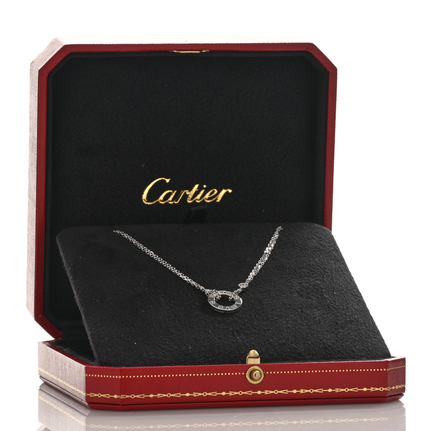 【CARTIER】Love necklace, 2 diamonds Love ダイヤモンド2個 CRB7224509 - LOVE pendant, 2 diamonds - Rose gold, diamond
