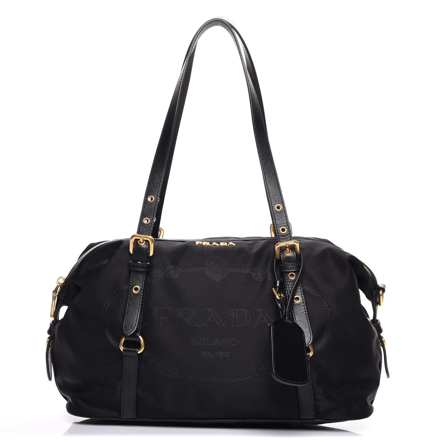バッグ PRADA TESSUTO NERO shoulder bag PRADA Tessuto Nylon Shoulder Bag Nero Black 90293 | FASHIONPHILE