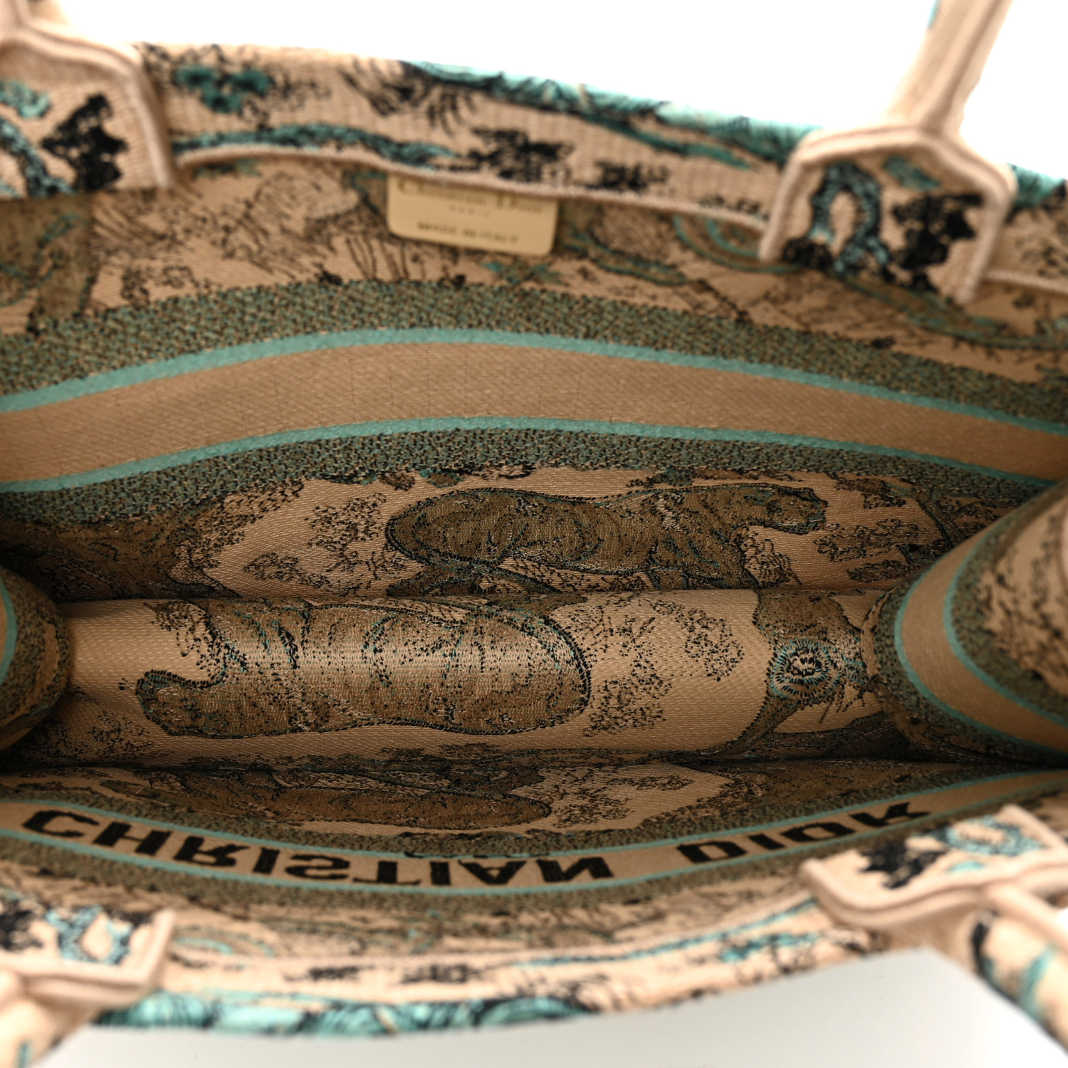 CHRISTIAN DIOR Raffia Embroidered Dioriviera Medium Book