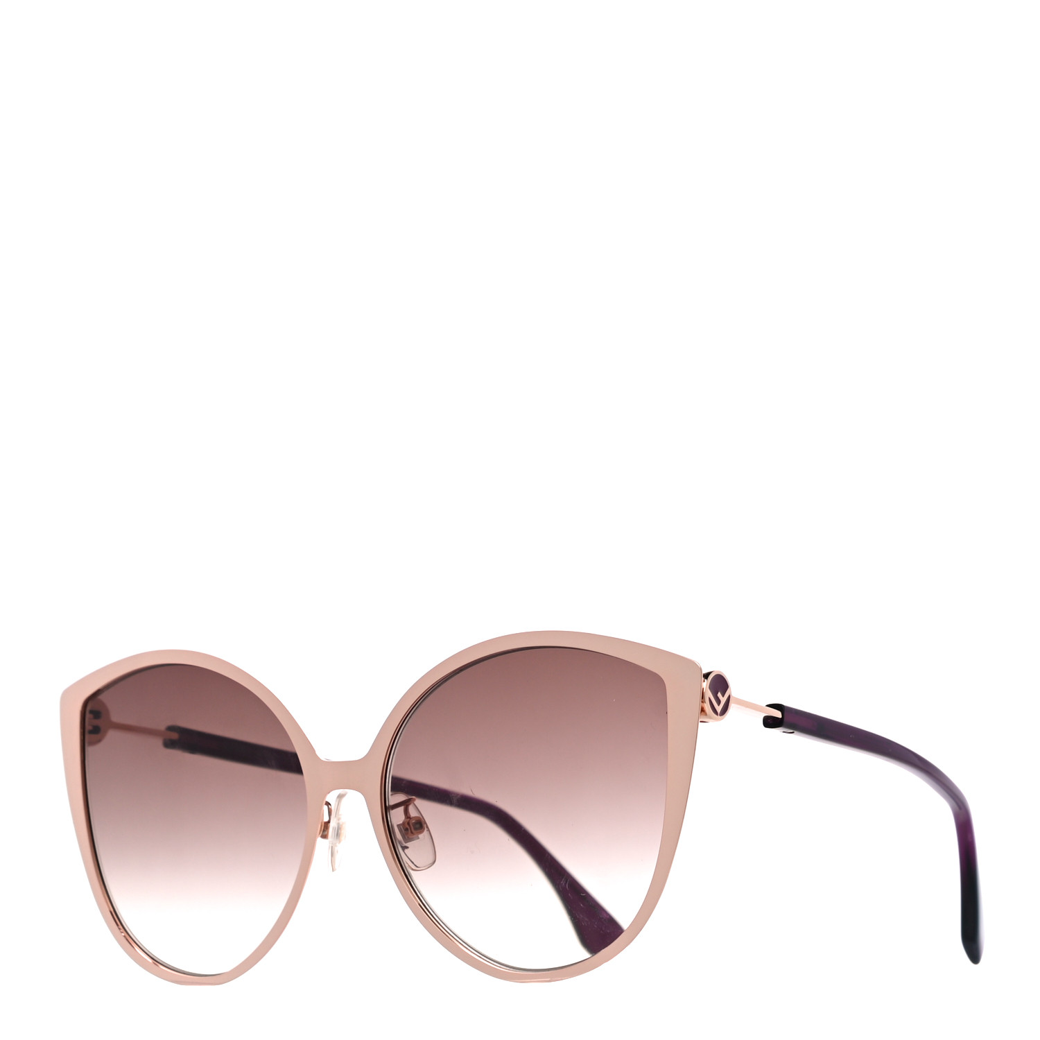 FENDI Cat Eye F is Fendi Sunglasses FF 0395/F/S Gold 1023834