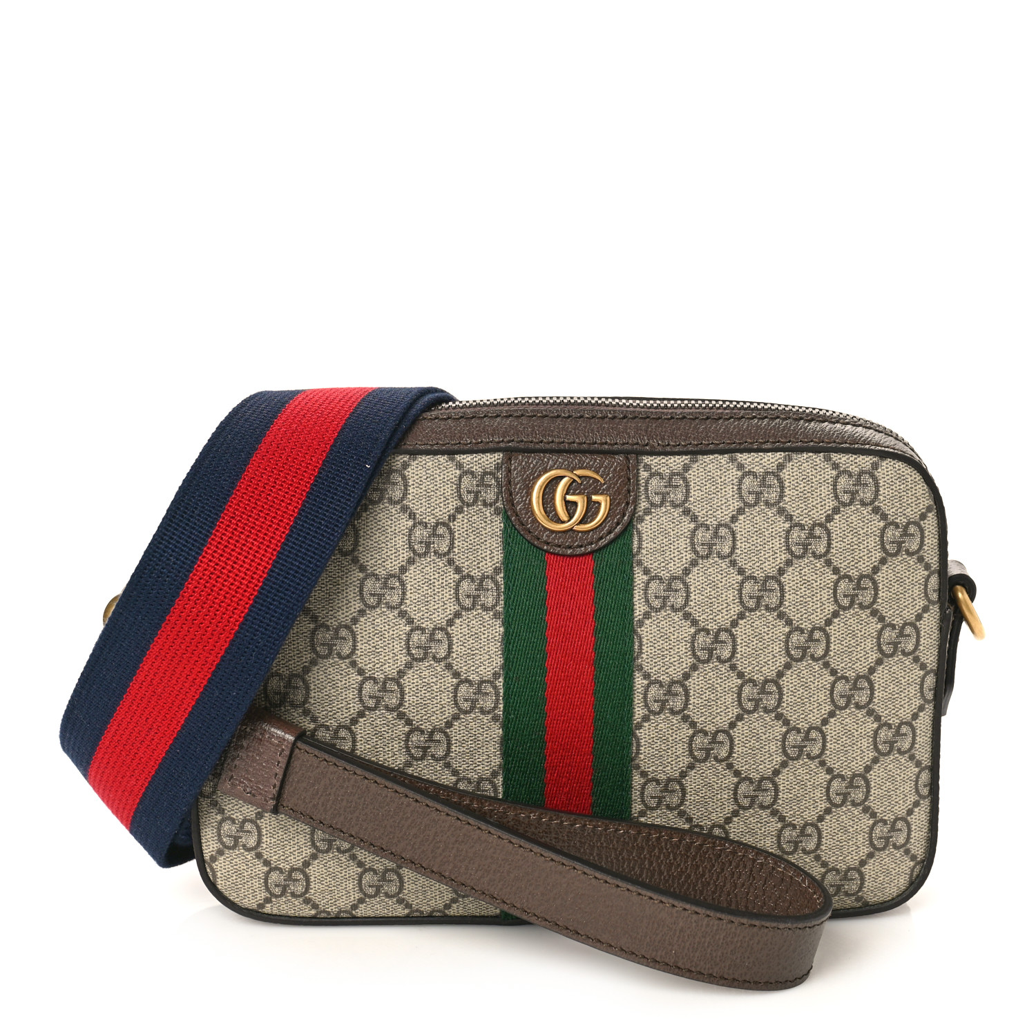 GUCCI GG Supreme Monogram Textured Dollar Calfskin Web
