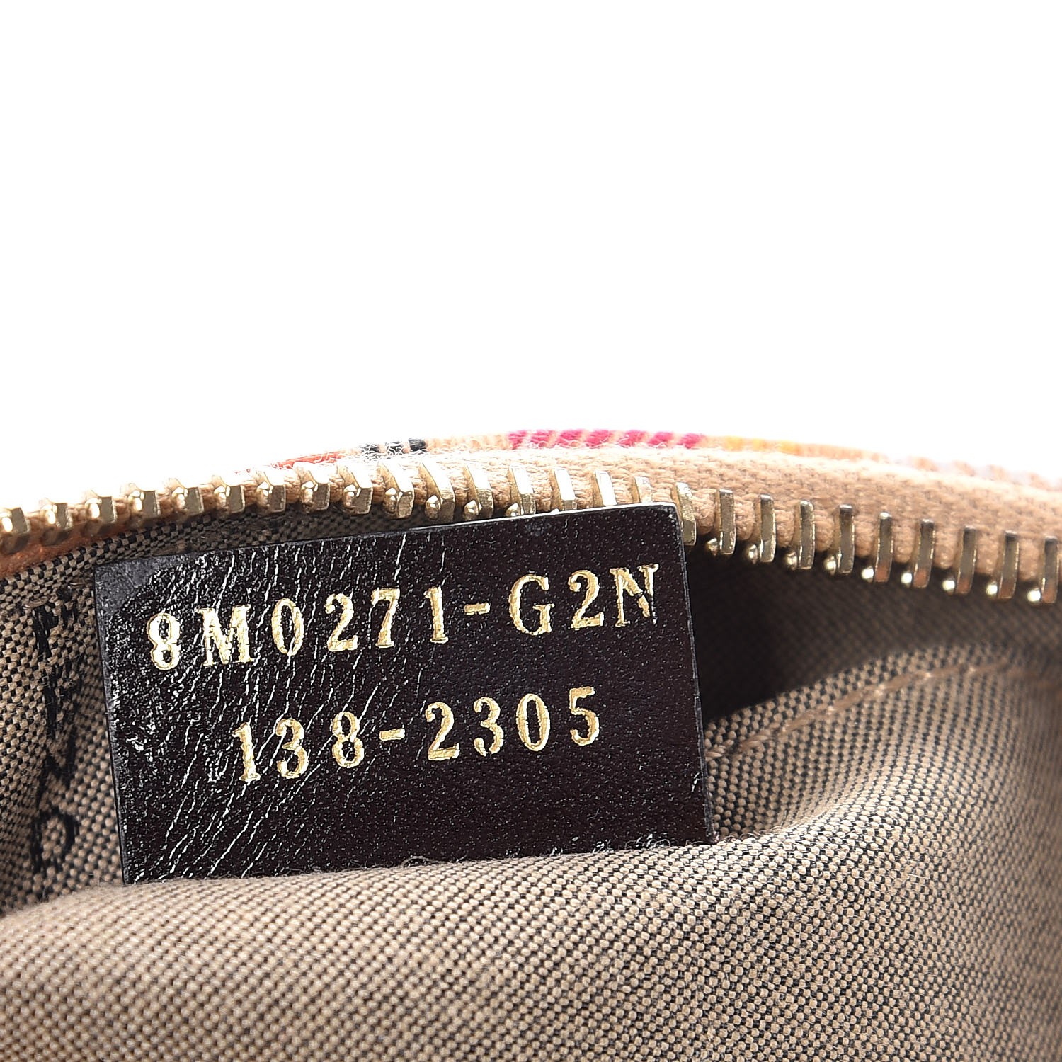 FENDI Zucchino Spalmati FF Multicolor Pochette Coral