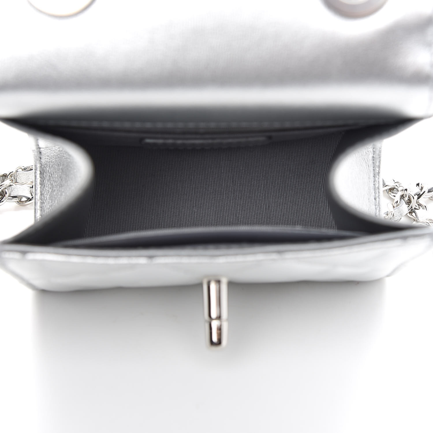 ★TOUT Y EST★ ZALINA Silver Mini Flap Clutch HO4A3A32 GUESS-Abendtasche-Zalina-Mini-