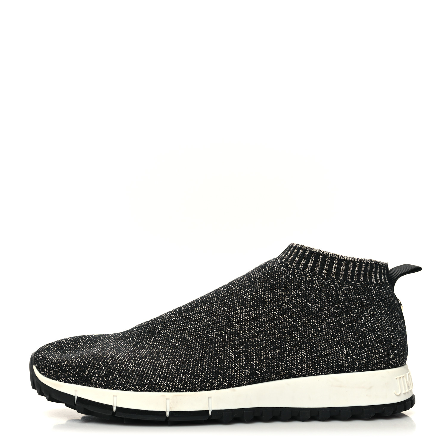 JIMMY CHOO Lurex Knit Norway Sneakers 36.5 Black 1370071