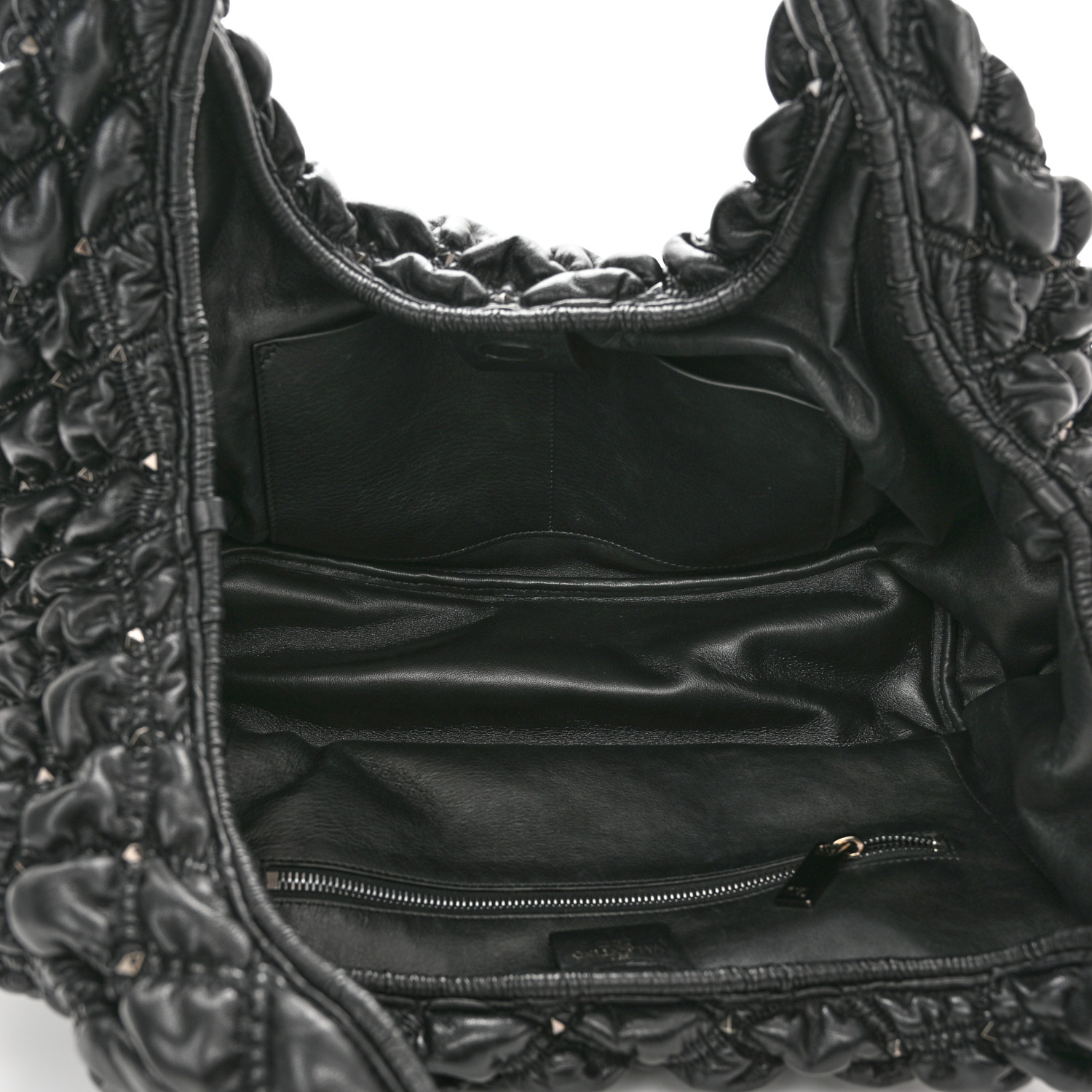 【関税&送料込】Valentino Garavani Nappa Large Hobo Bag VALENTINO GARAVANI Nappa Spikeme Hobo Bag Black 1224918