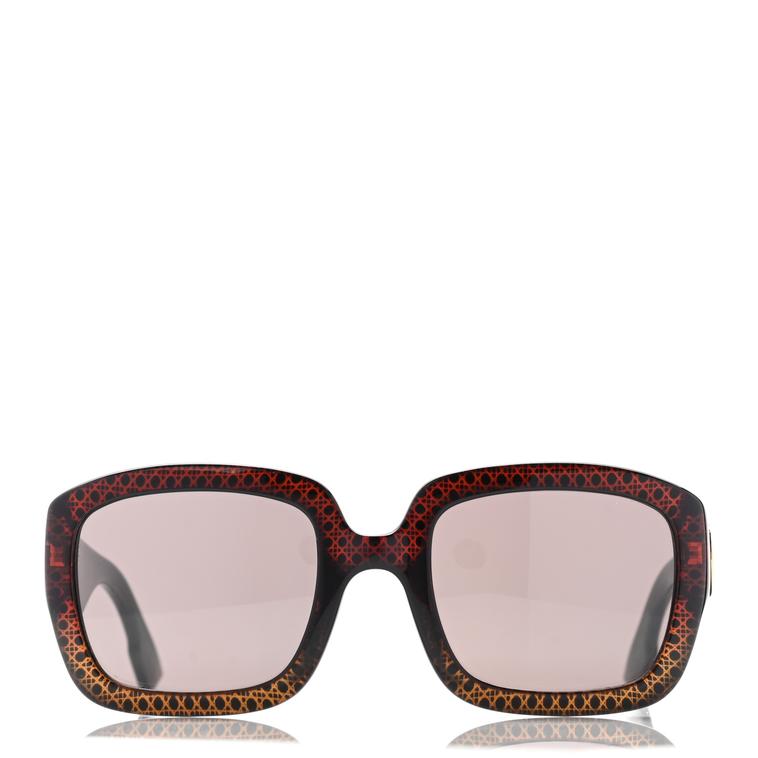 Christian Dior》 DarkBrown Sunglasses CHRISTIAN DIOR Acetate DDiorF Cat Eye Sunglasses Brown
