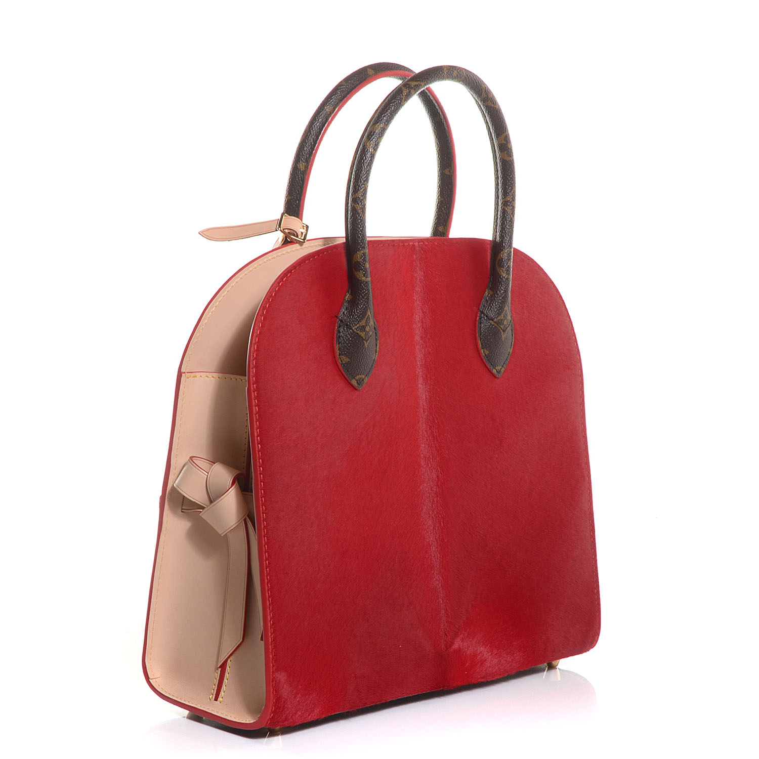【希少】 LOUIS VUITTON LV Monogram Christian Louboutin LOUIS VUITTON Monogram Calf Hair Spikes Iconoclasts