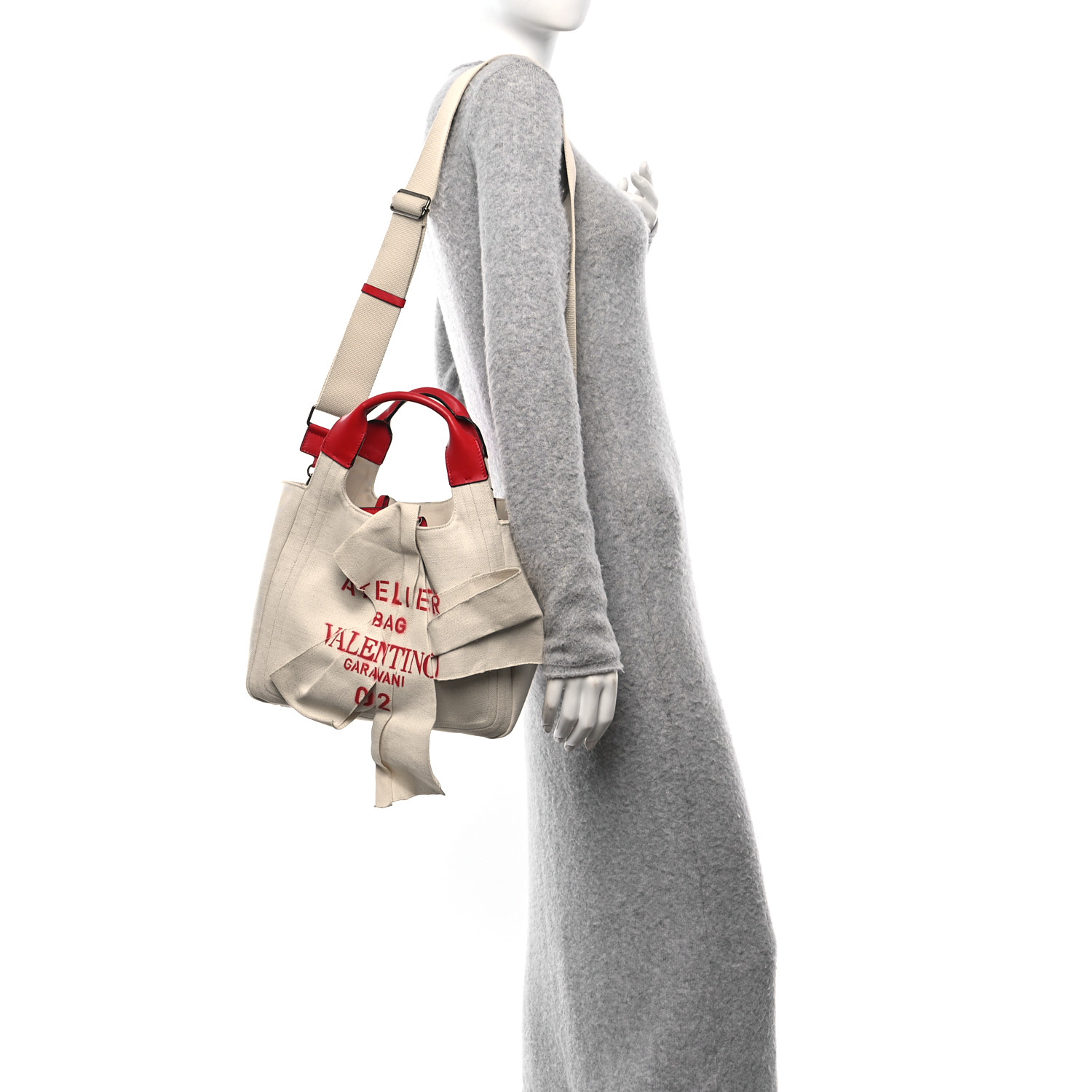ヴァレンティノ アトリエ 09ローズブロッサム キャンバストート ポーチ付き VALENTINO バレンティノ/アトリエ09/ローズブロッサム