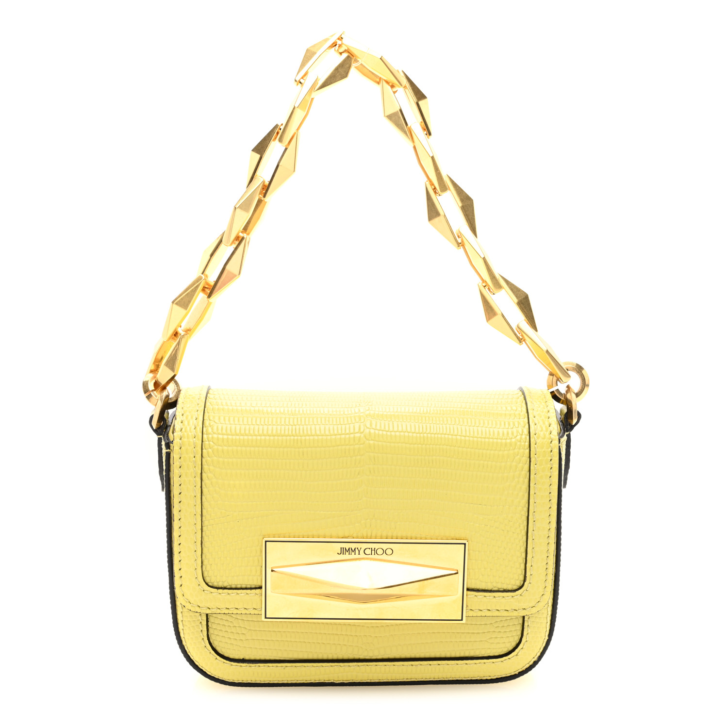 ハンドバッグ JIMMY CHOO Bamboo Lizard Print Top-Handle Bag JIMMY CHOO Diamond Top Handle Bamboo Lizard Print Top Handle