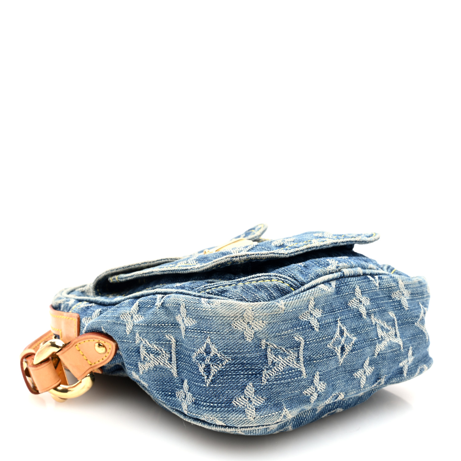 LOUIS VUITTON Denim Camera Bag Blue 1654594 | FASHIONPHILE