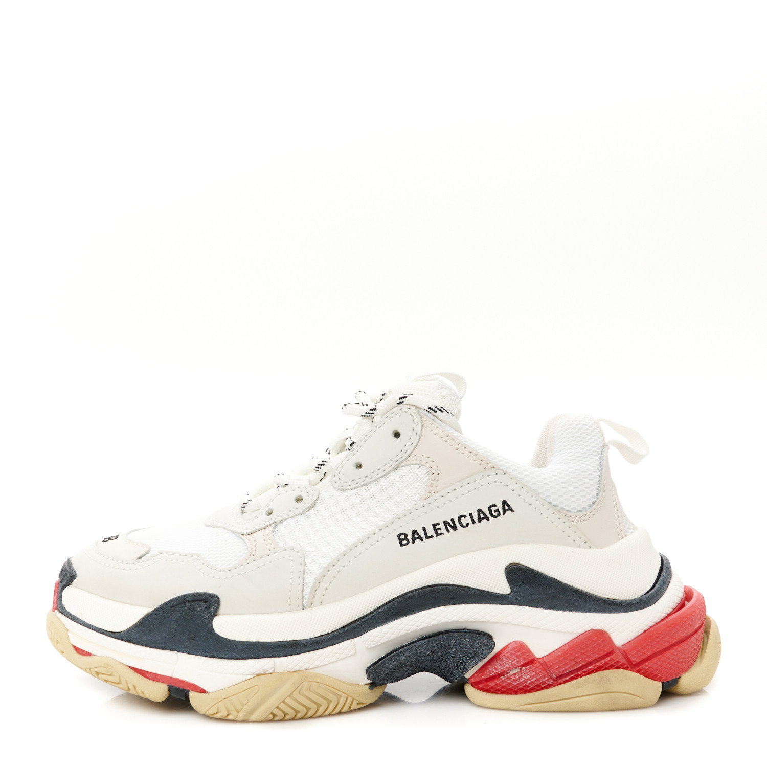 スニーカー BALENCIAGA  Balenciaga Sneakers Women Fabric Gray/White Balenciaga Gray & White Cargo Sneakers Balenciaga