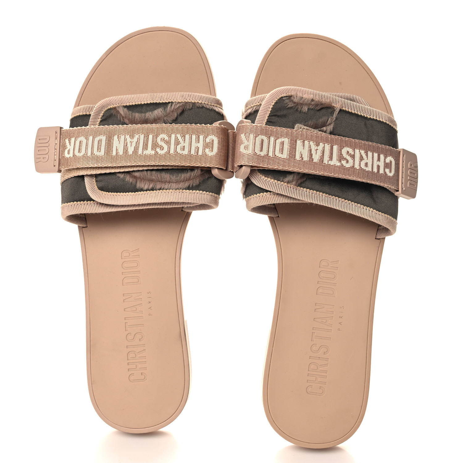 CHRISTIAN DIOR Canvas Nylon Camouflage Dior(e)volution Mule