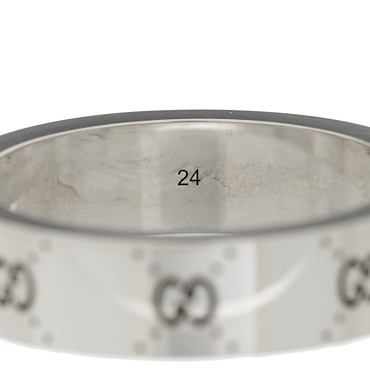analog (アナログ) 2016年 4月号 ggw725x GUCCI X ADIDAS Sterling Silver Trefoil GG Monogram Band Ring