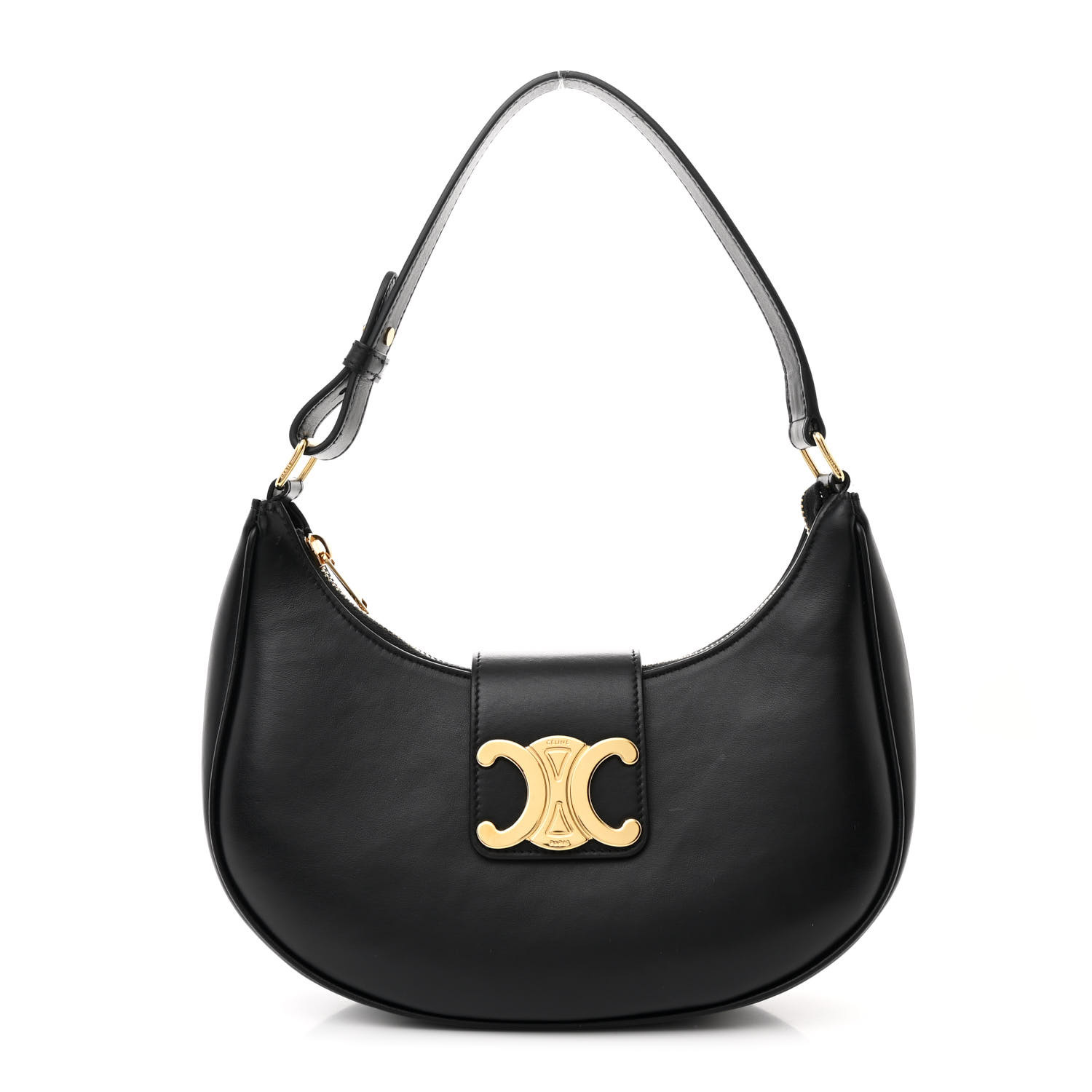 CELINE Smooth Calfskin Medium Strap Ava Triomphe Shoulder