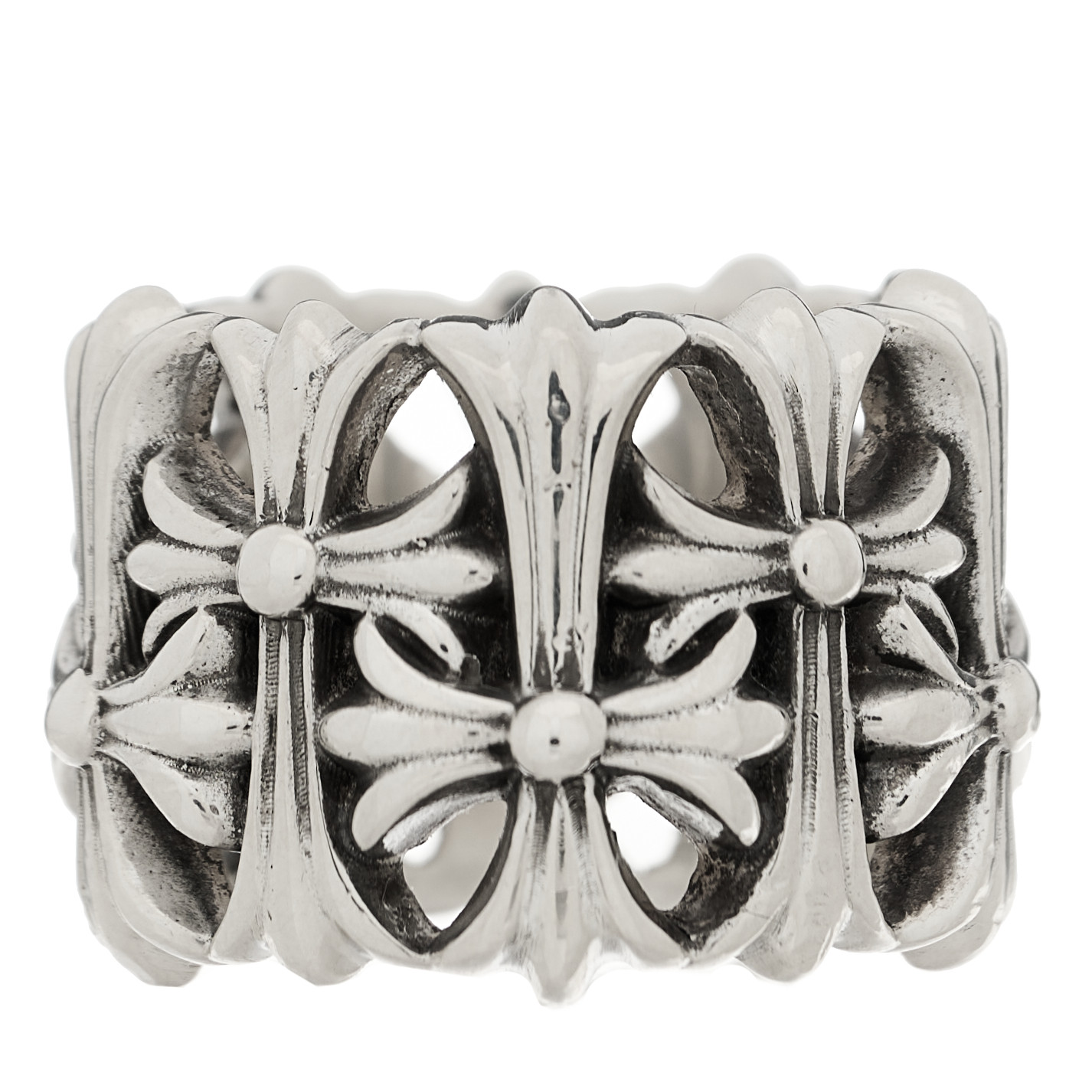 クロムハーツ CHROME HEARTS Sterling Silver Cemetery Cross Ring 54 7
